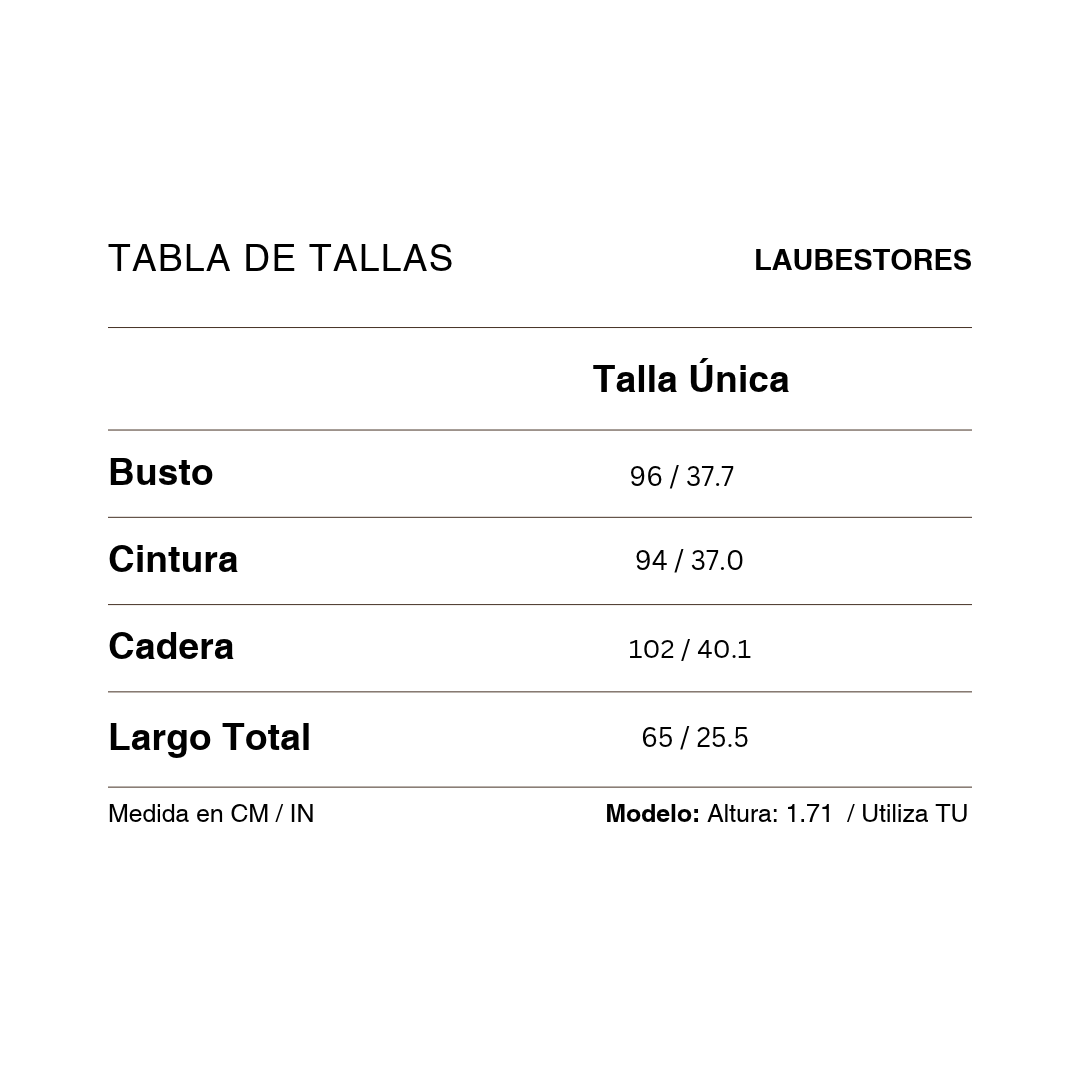 Tabla de tallas