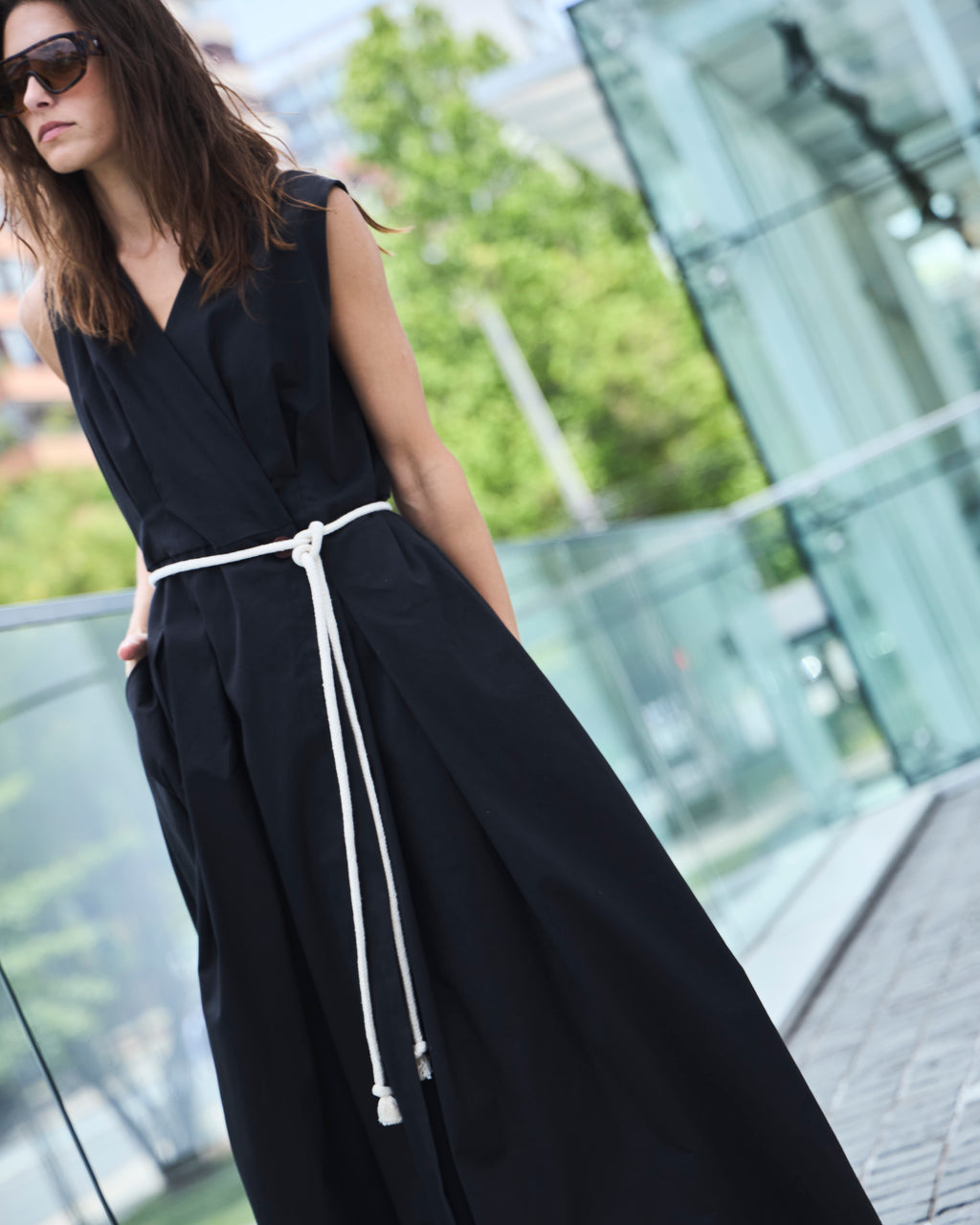 Vestido Pale Algodón Negro
