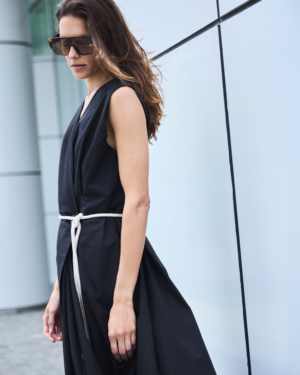Vestido Pale Algodón Negro