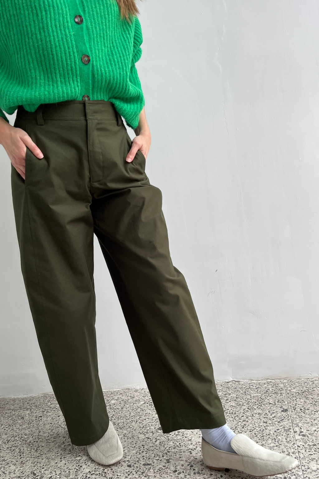 Pantalón Eveille Gabardina Verde