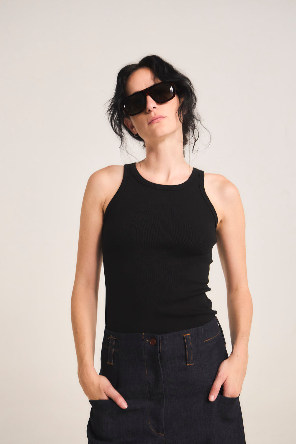 Polera Arkana Algodón Negro