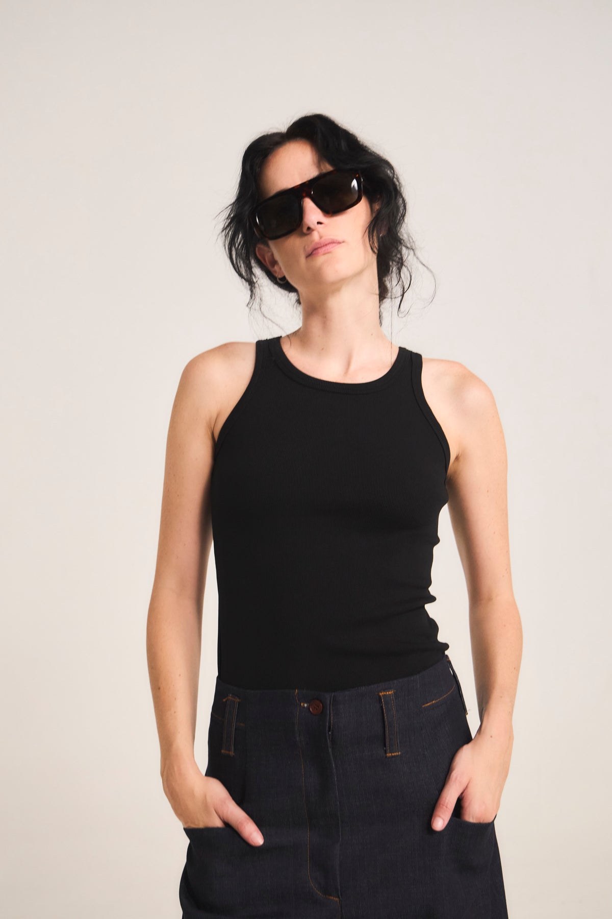 Polera Arkana Algodón Negro