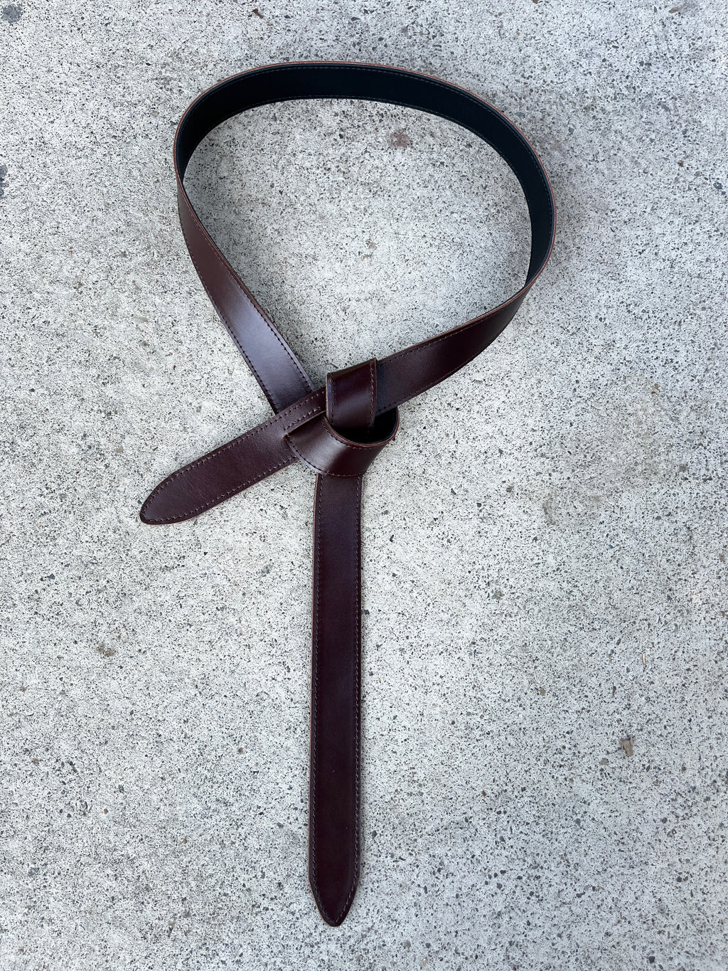 Cinturón Reversible Narcisse Café-Negro 100% Cuero