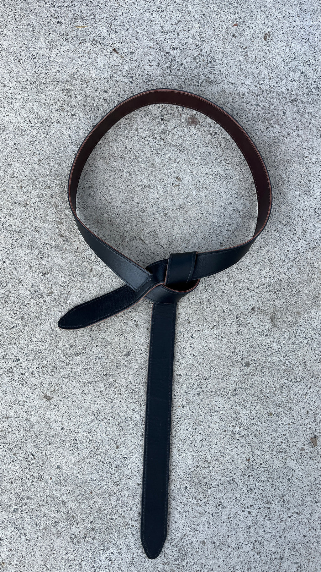 Cinturón Reversible Narcisse Café-Negro 100% Cuero