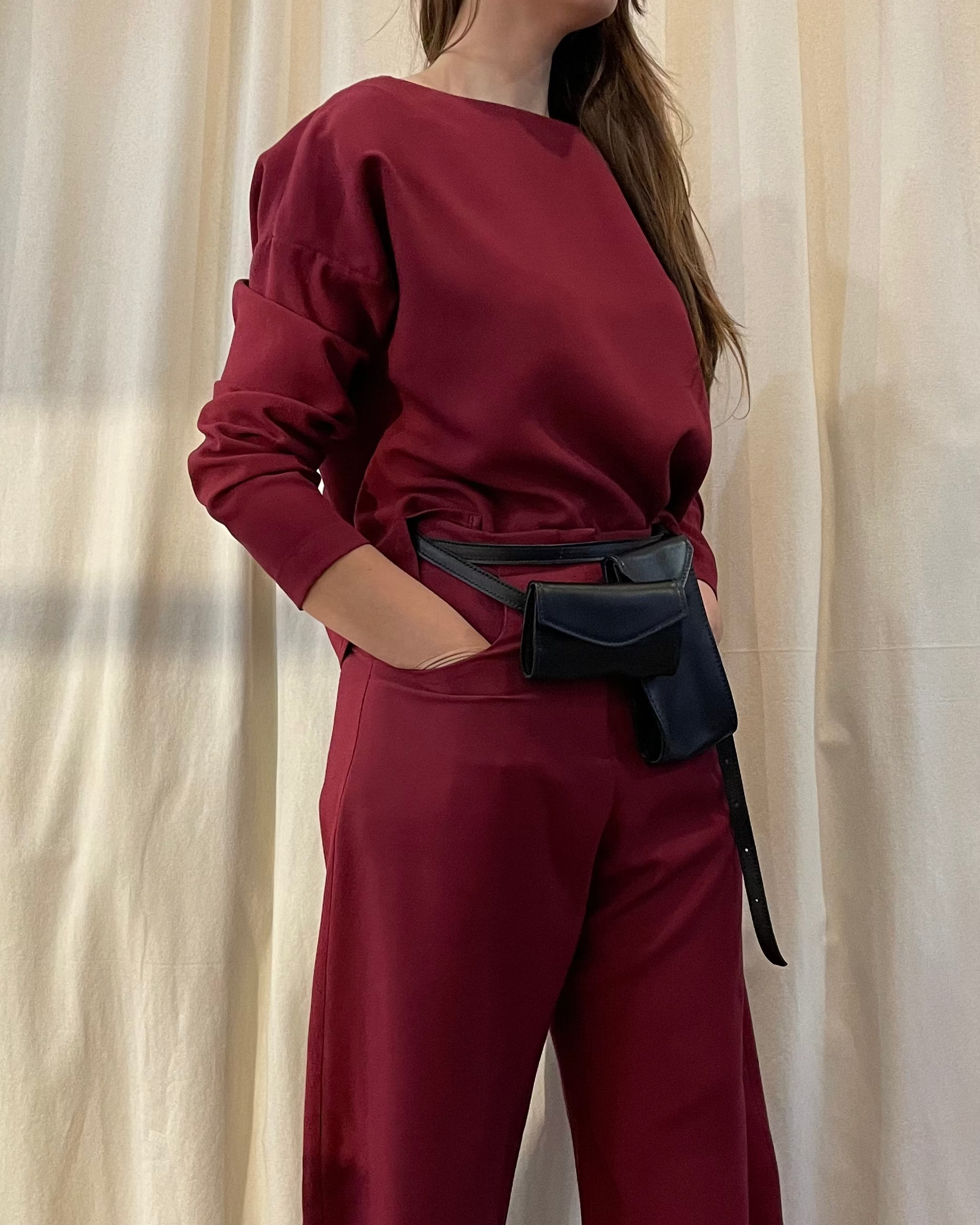 Burgundy Bouquet Cardigan