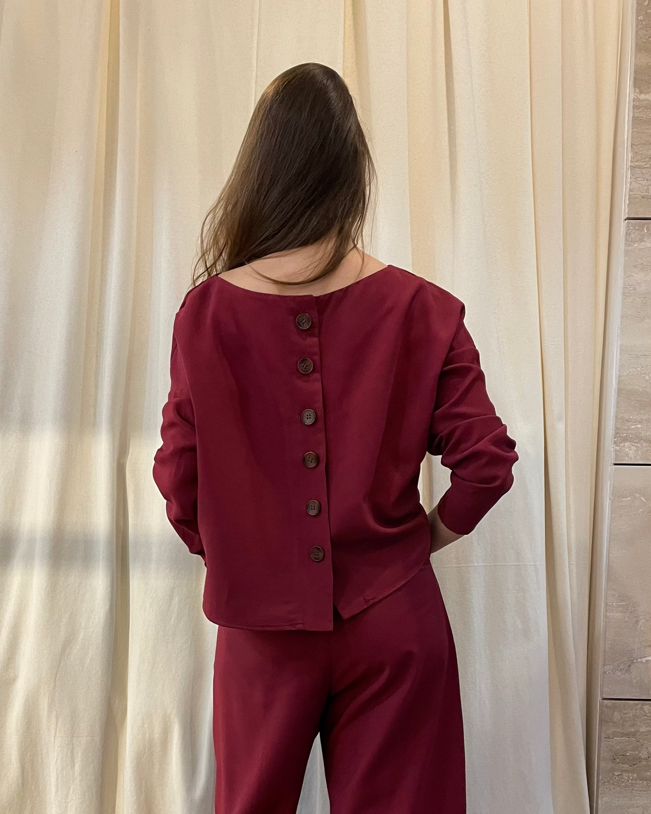Burgundy Bouquet Cardigan