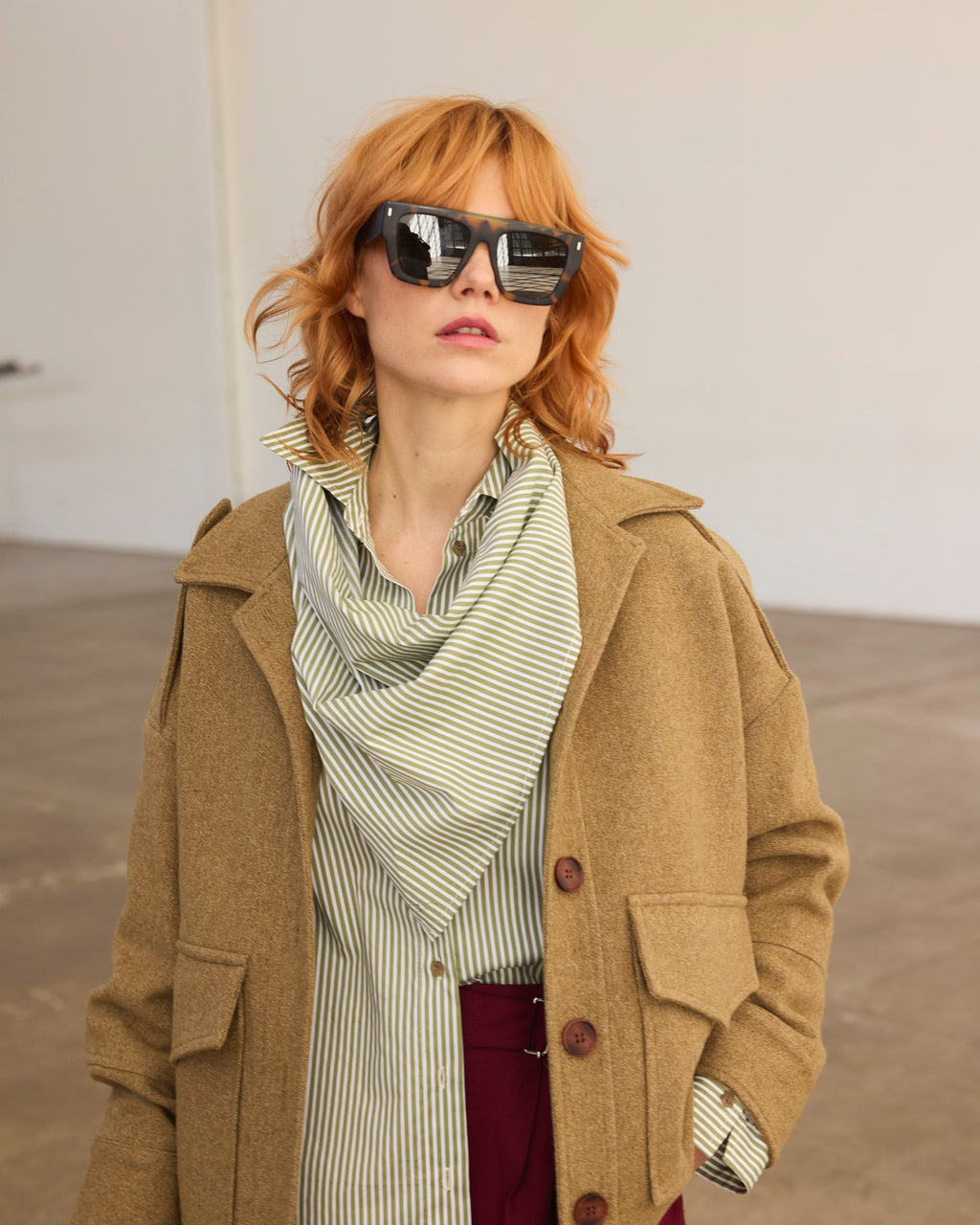 Chaqueta Amarante Lana Senape