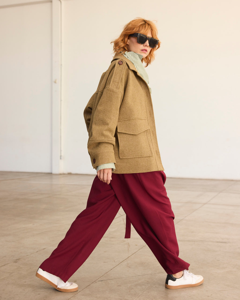 Chaqueta Amarante Lana Senape