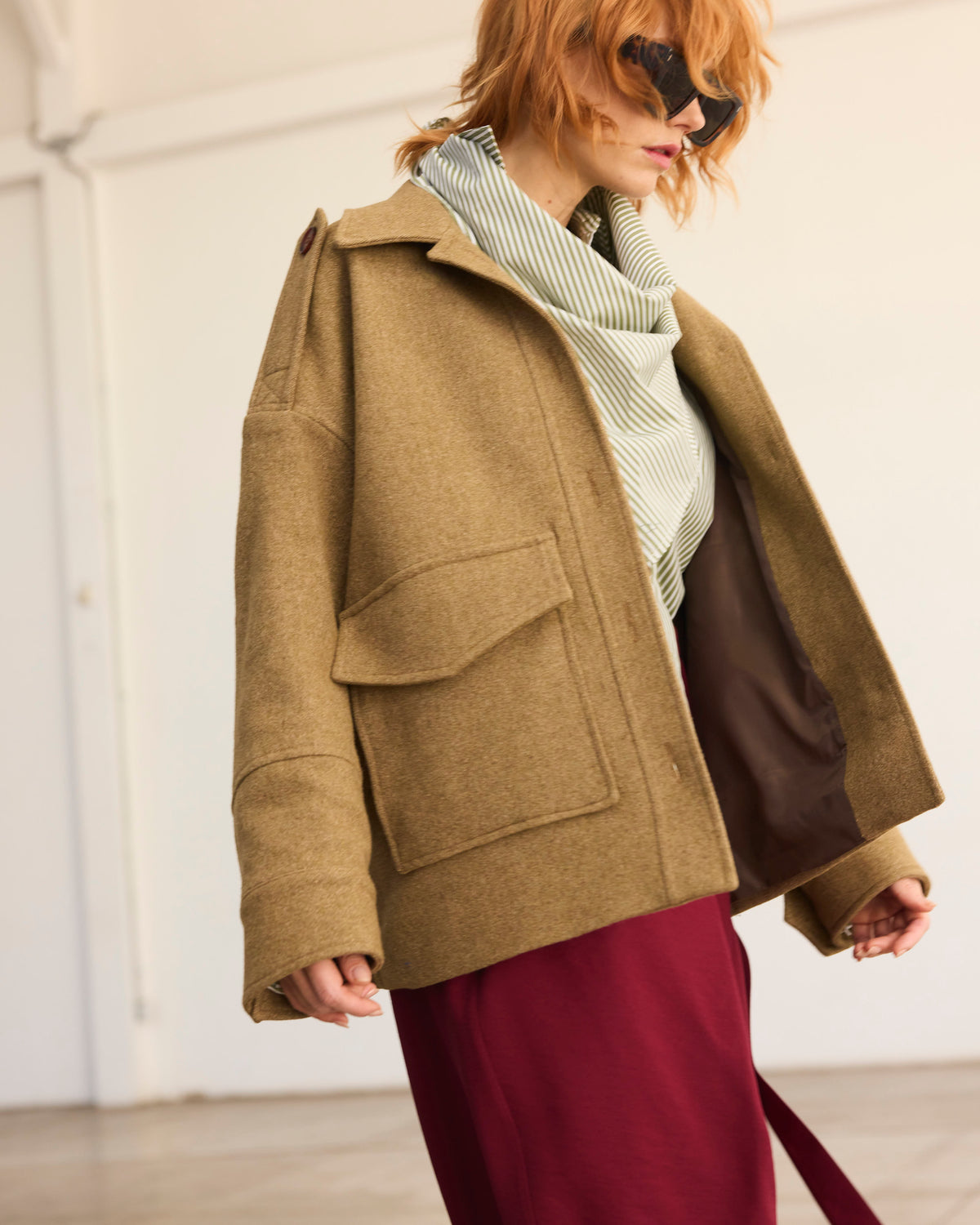 Chaqueta Amarante Lana Senape