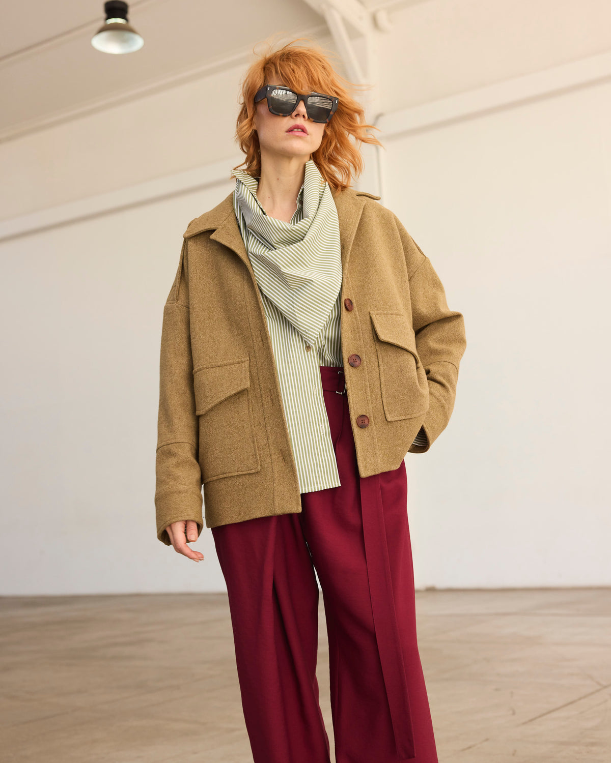Chaqueta Amarante Lana Senape