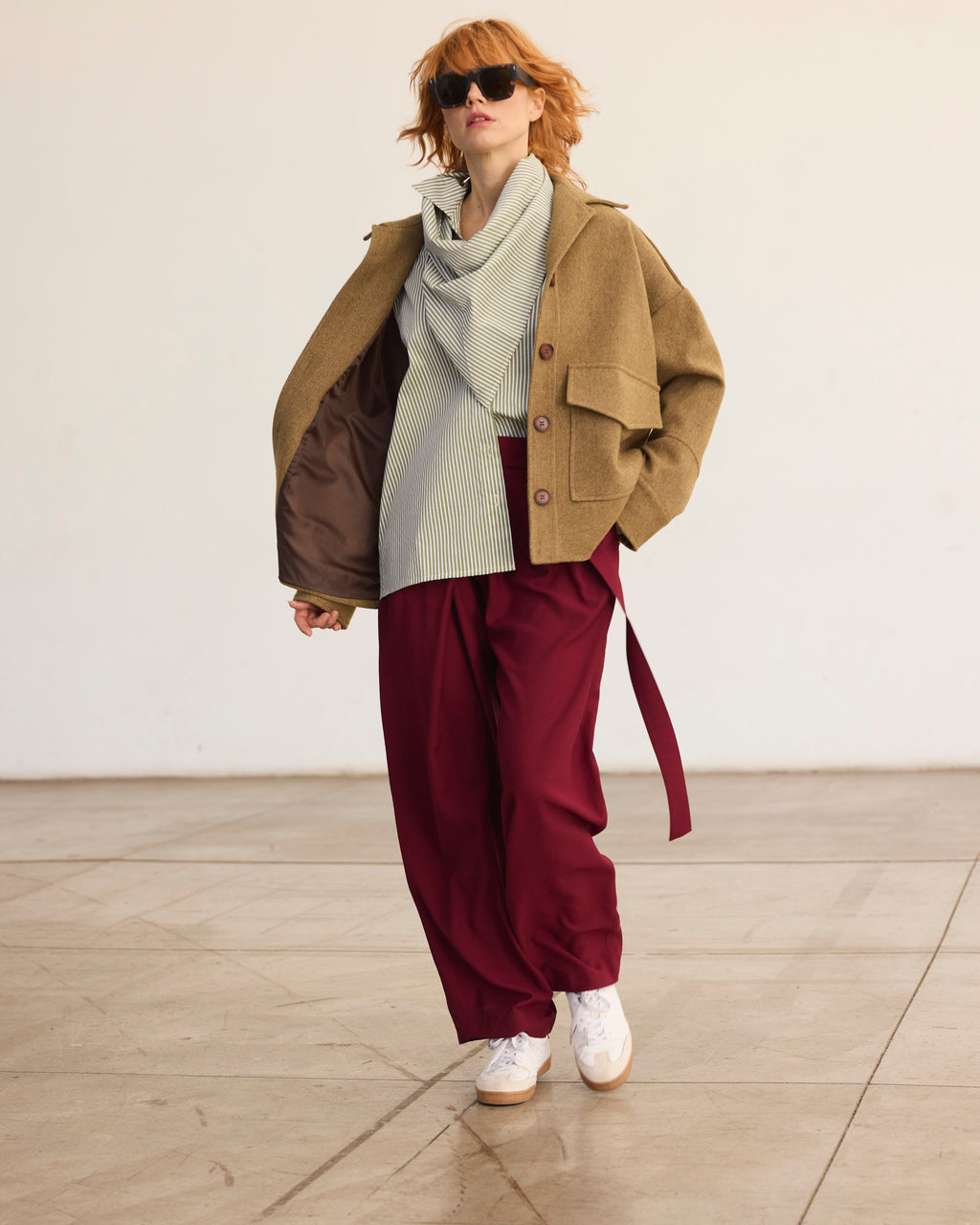 Chaqueta Amarante Lana Senape