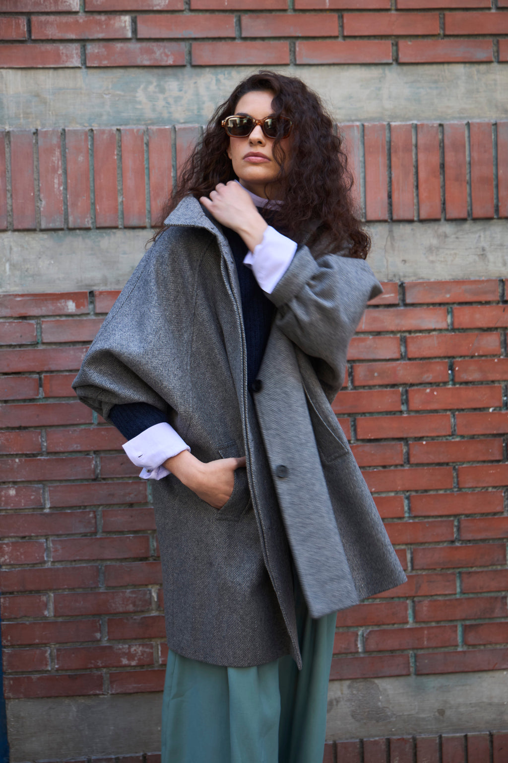 Dunes Gray Wool Jacket