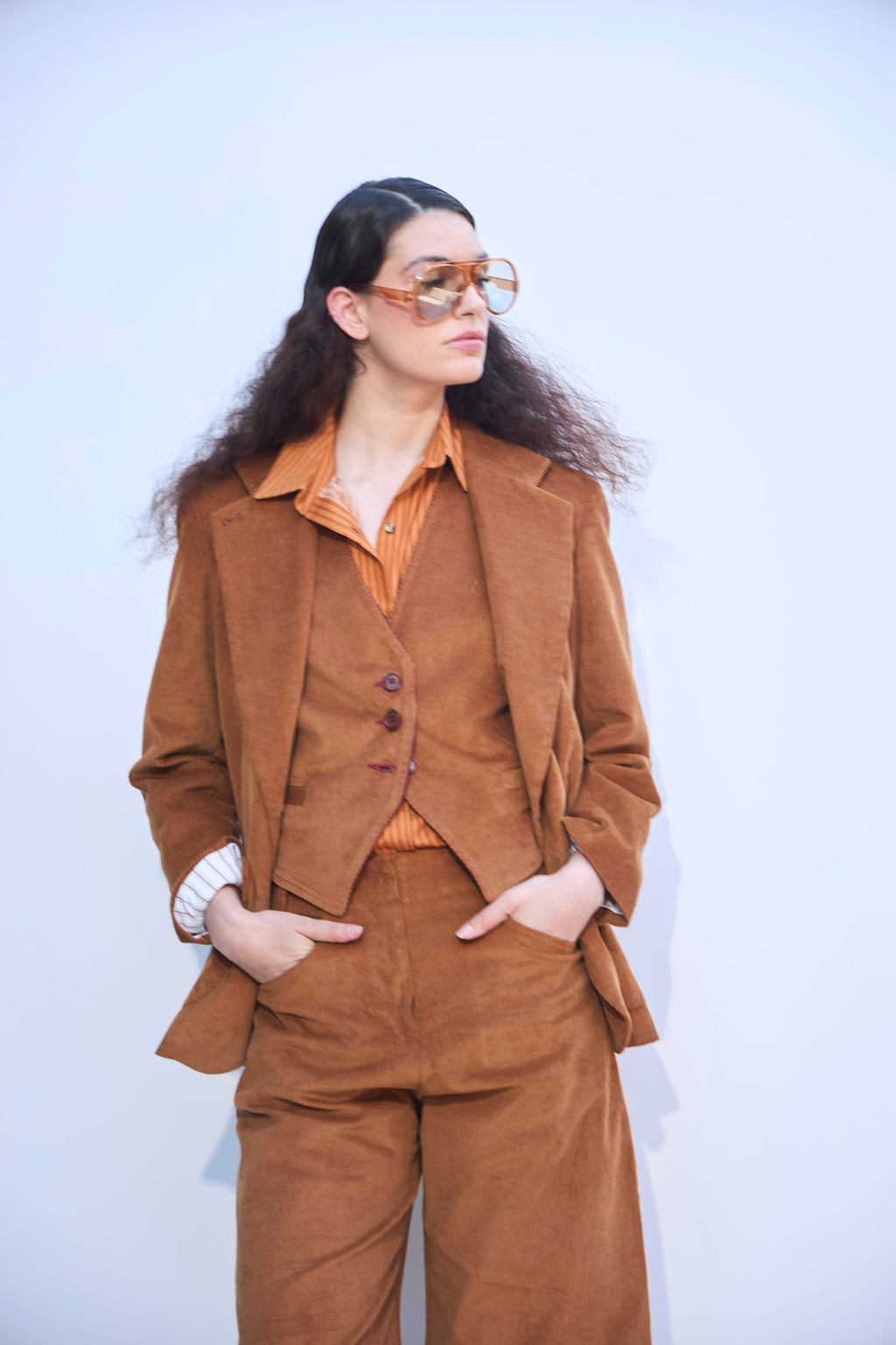 Mirage Corduroy Camel Blazer