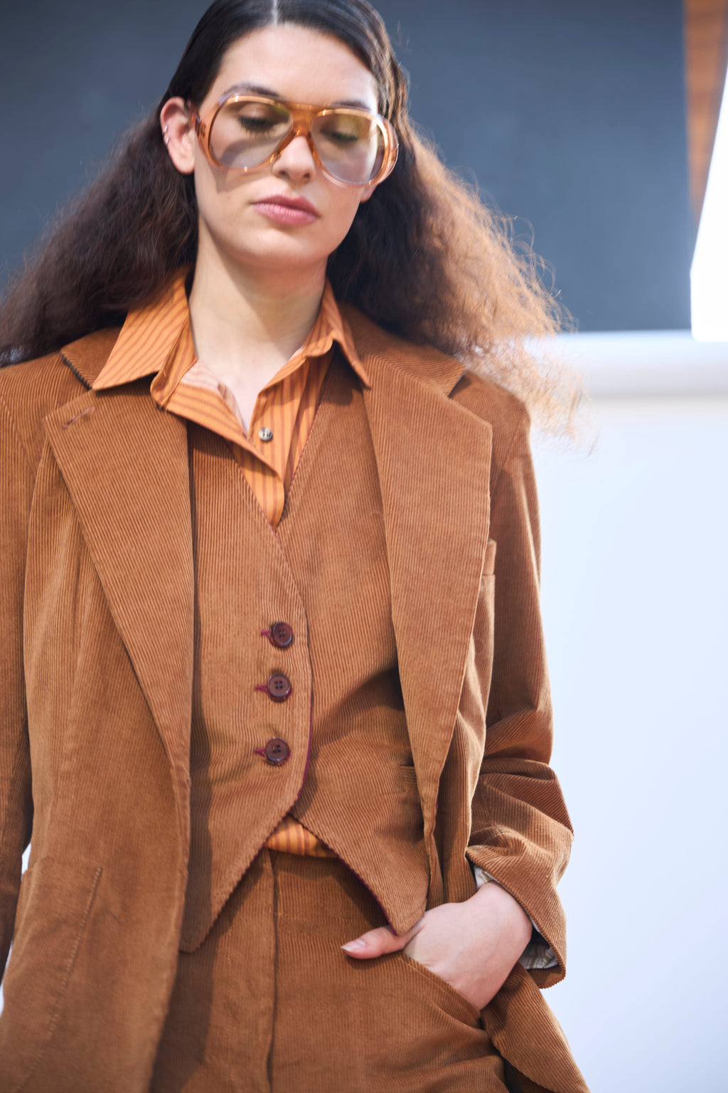 Mirage Corduroy Camel Blazer
