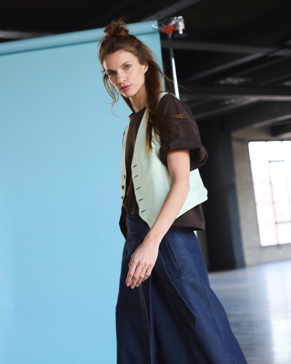 Falda Guede Denim Azul