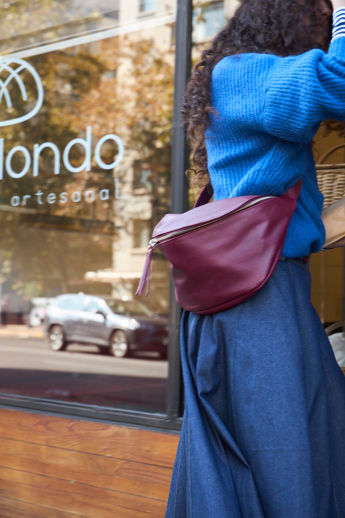 Marion 100% Leather Fanny Pack - Bordeaux