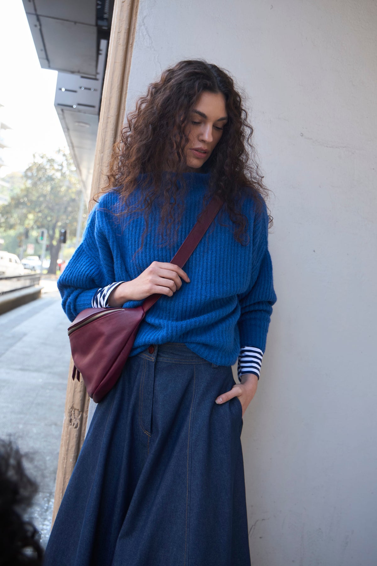 Marion 100% Leather Fanny Pack - Bordeaux
