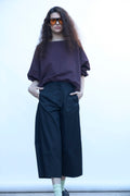 Fiere 100% Black Cotton Trousers