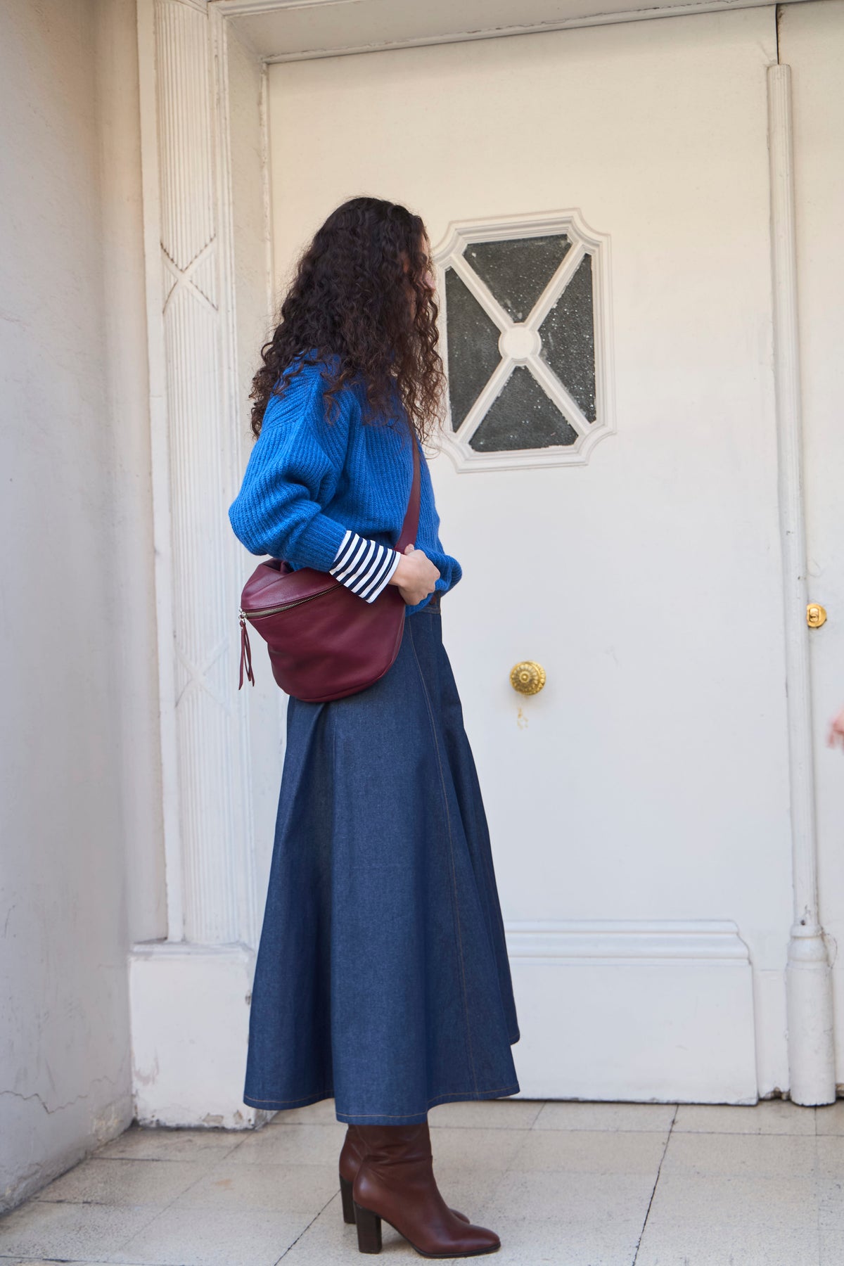 Marion 100% Leather Fanny Pack - Bordeaux