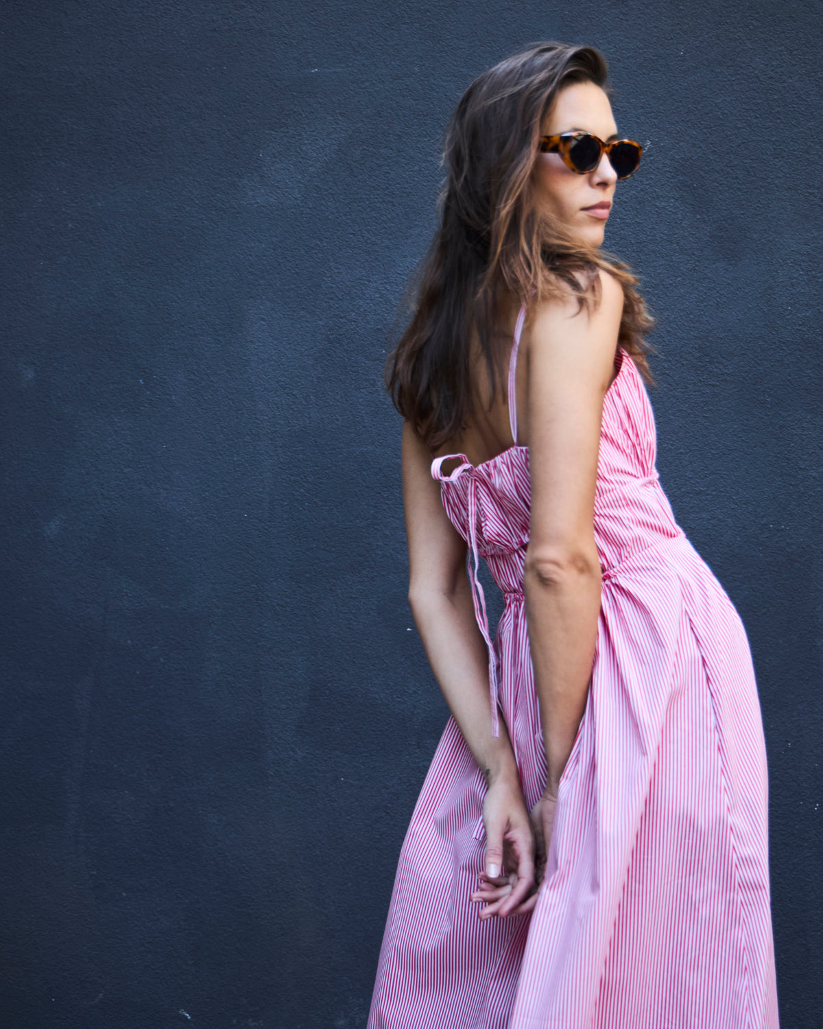 Vestido Rotterdam Listado Rojo