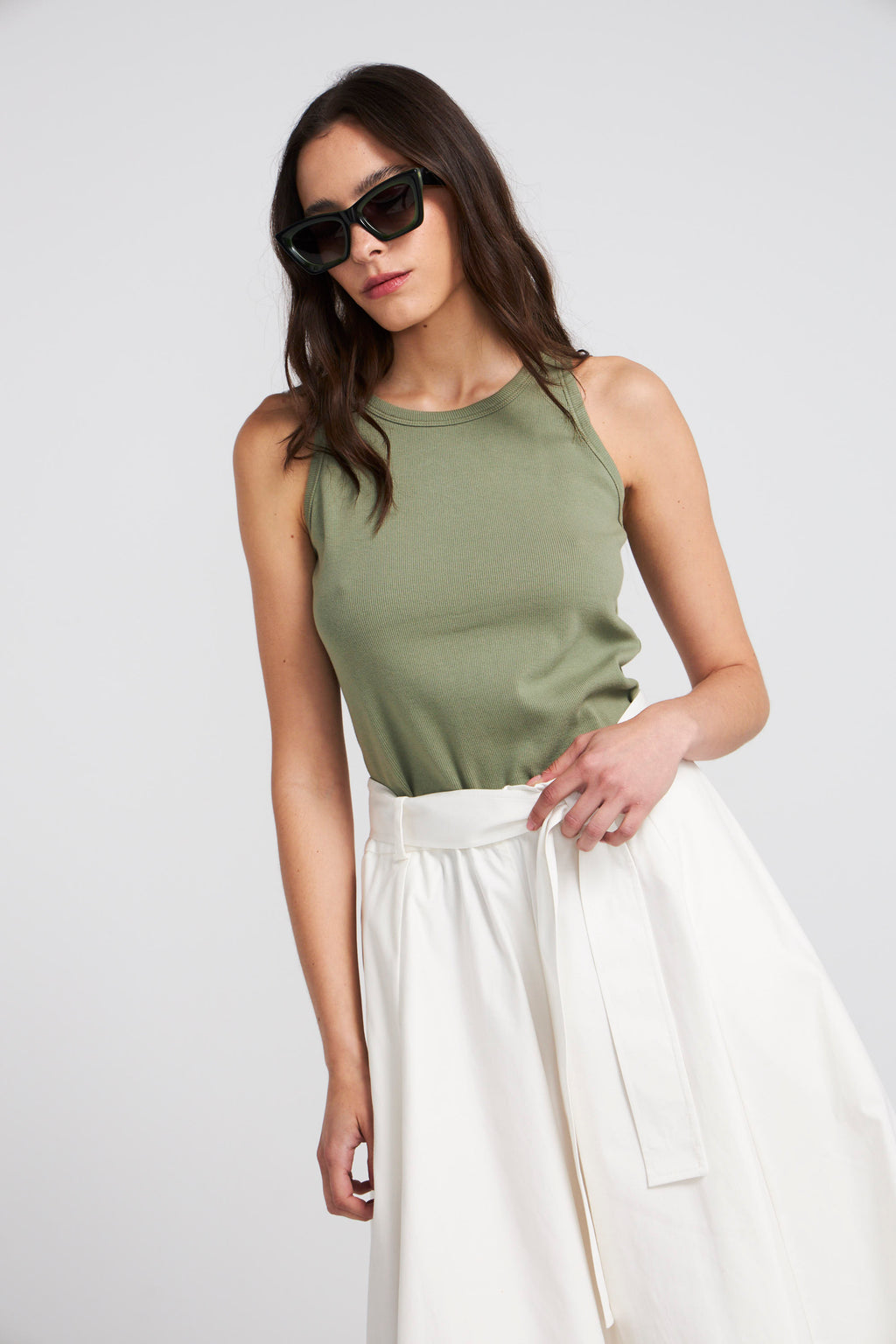 Arkana Green Cotton T-Shirt