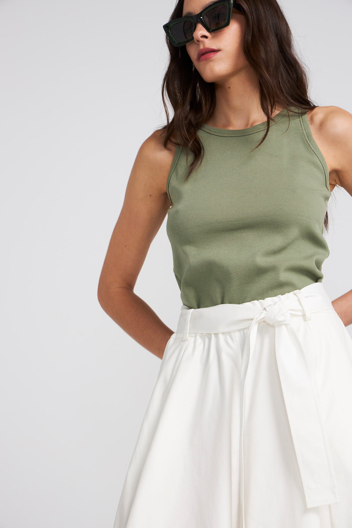 Arkana Green Cotton T-Shirt