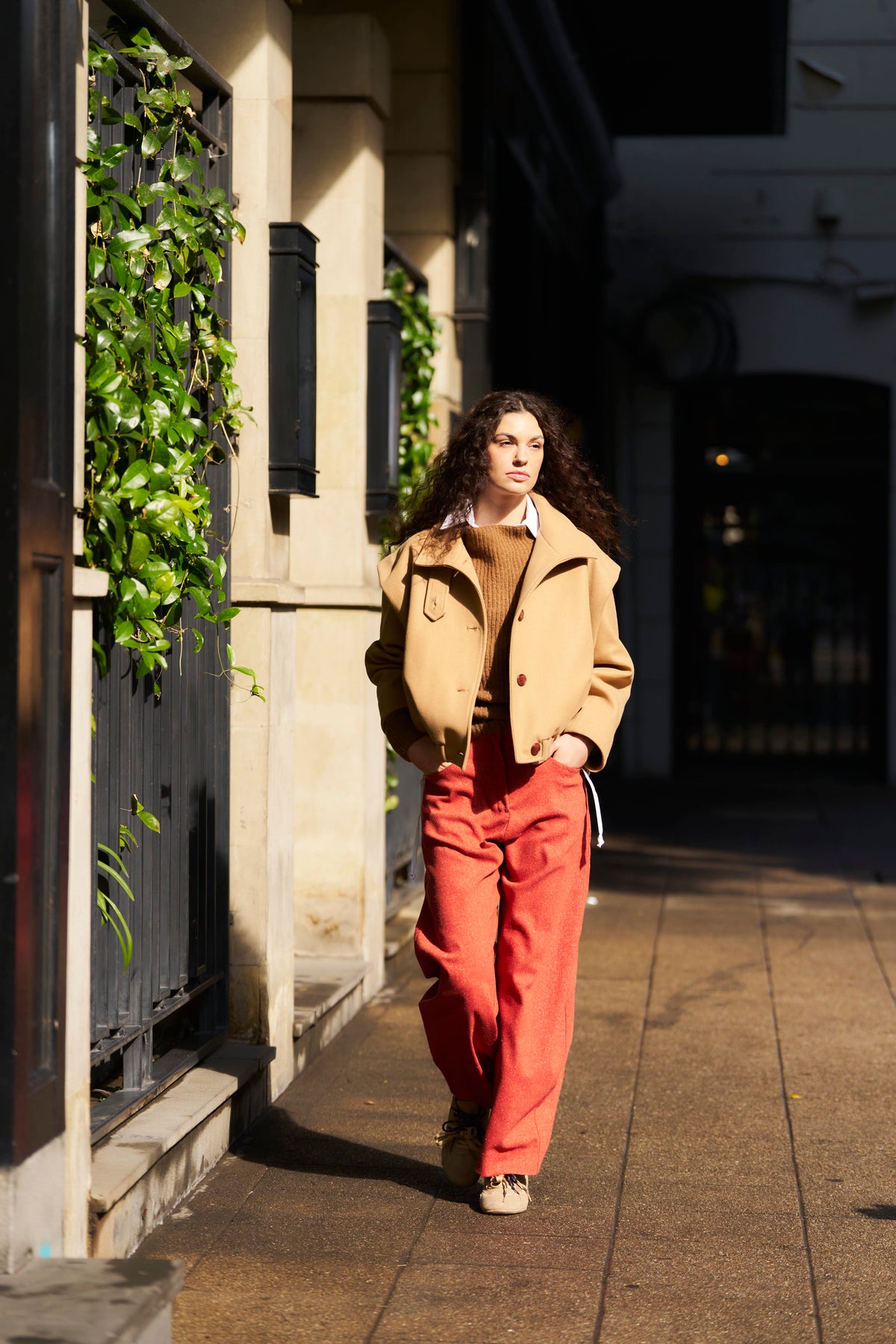 Pantalón Lys Italian Virgin Wool Salpimienta Rojo