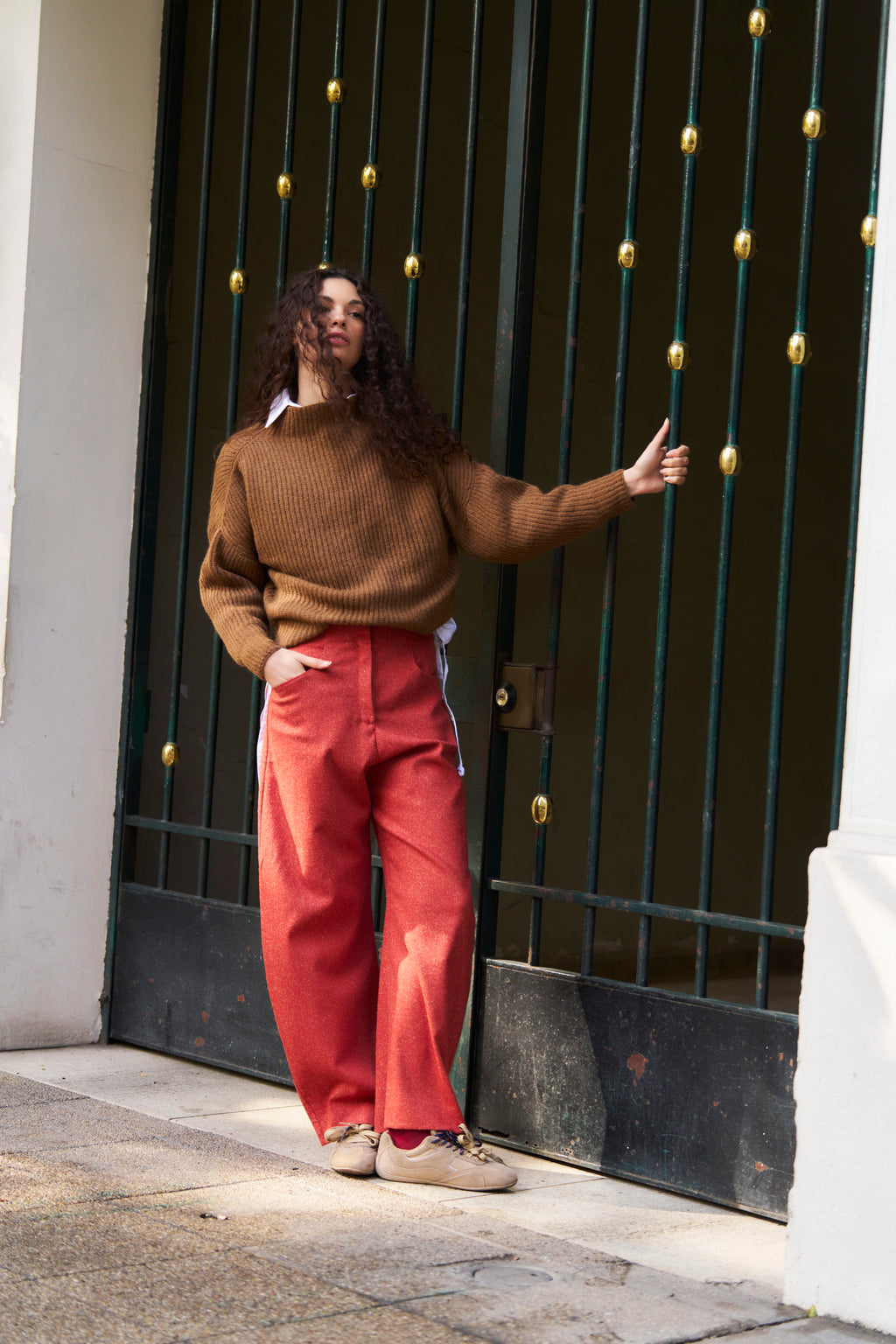 Pantalón Lys Italian Virgin Wool Salpimienta Rojo