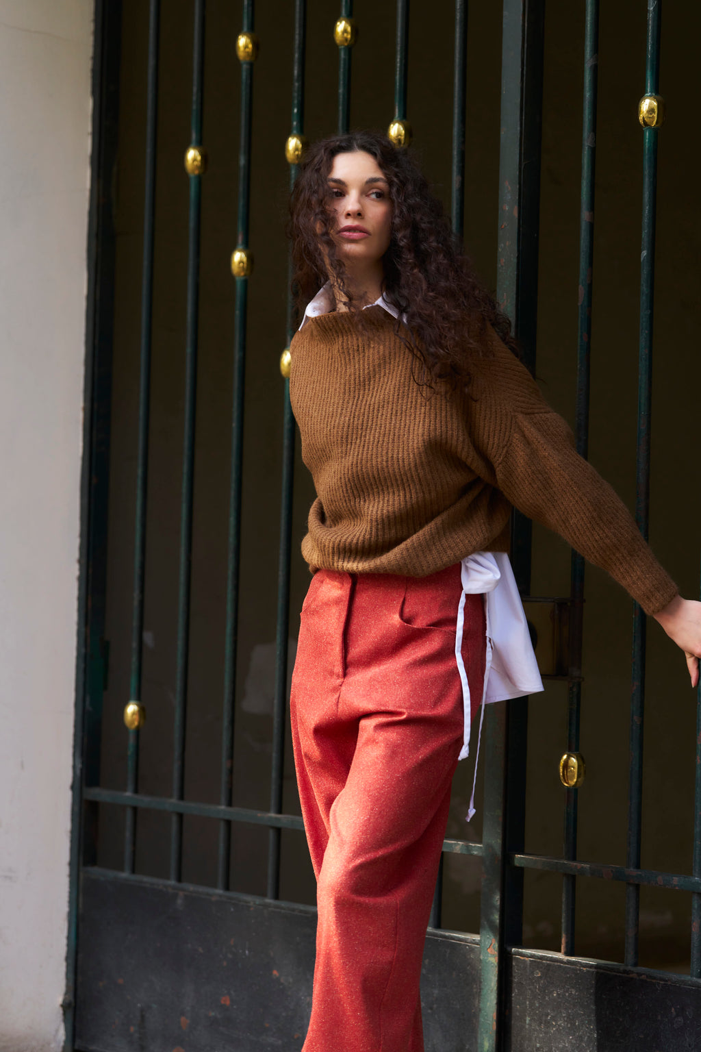 Pantalón Lys Italian Virgin Wool Salpimienta Rojo