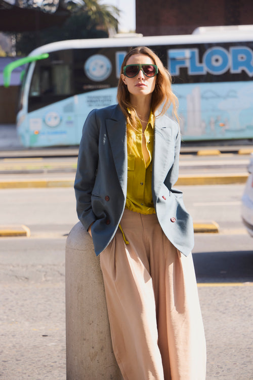 Blazer Corsaire 100% Algodón Petróleo