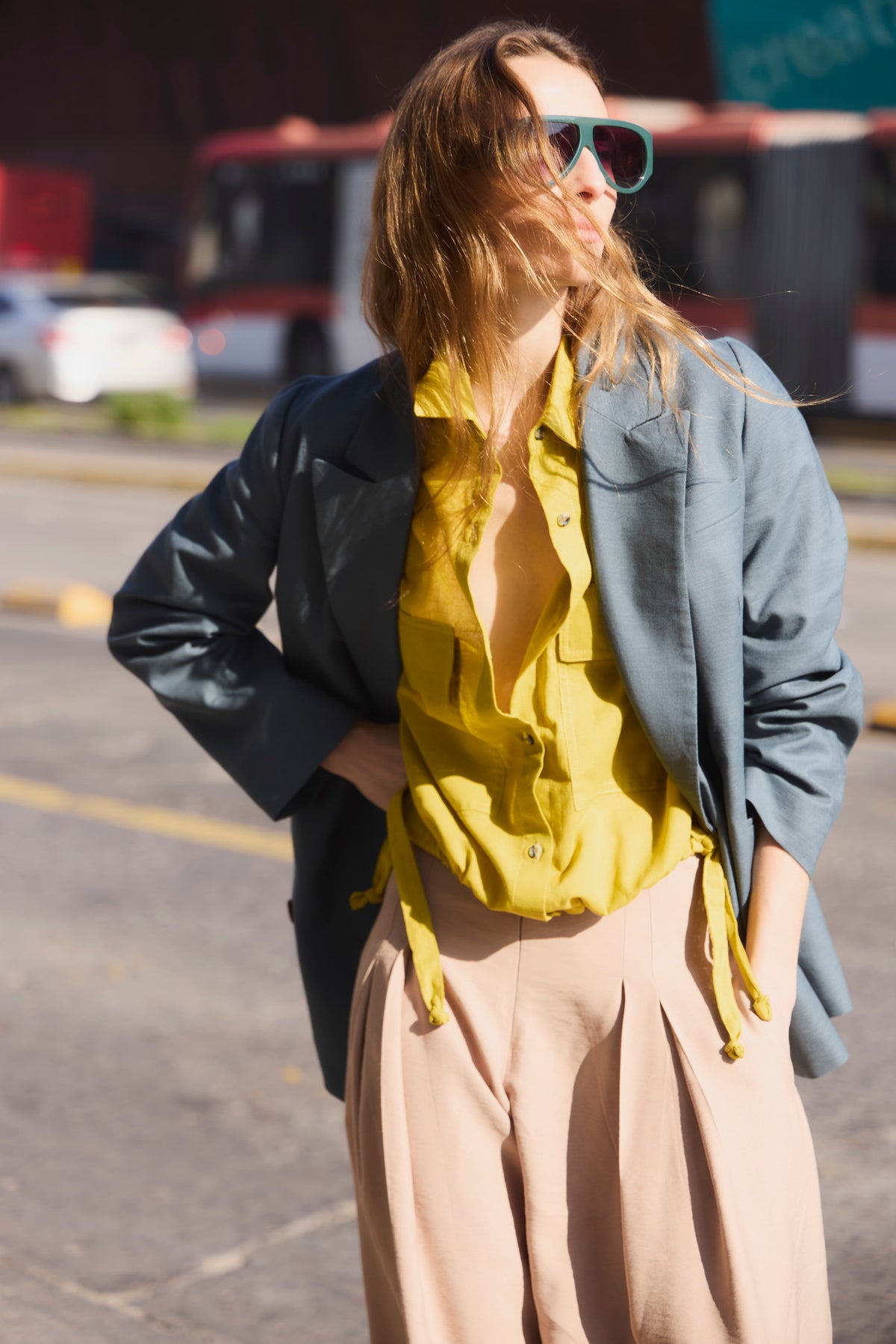 Blazer Corsaire 100% Algodón Verde