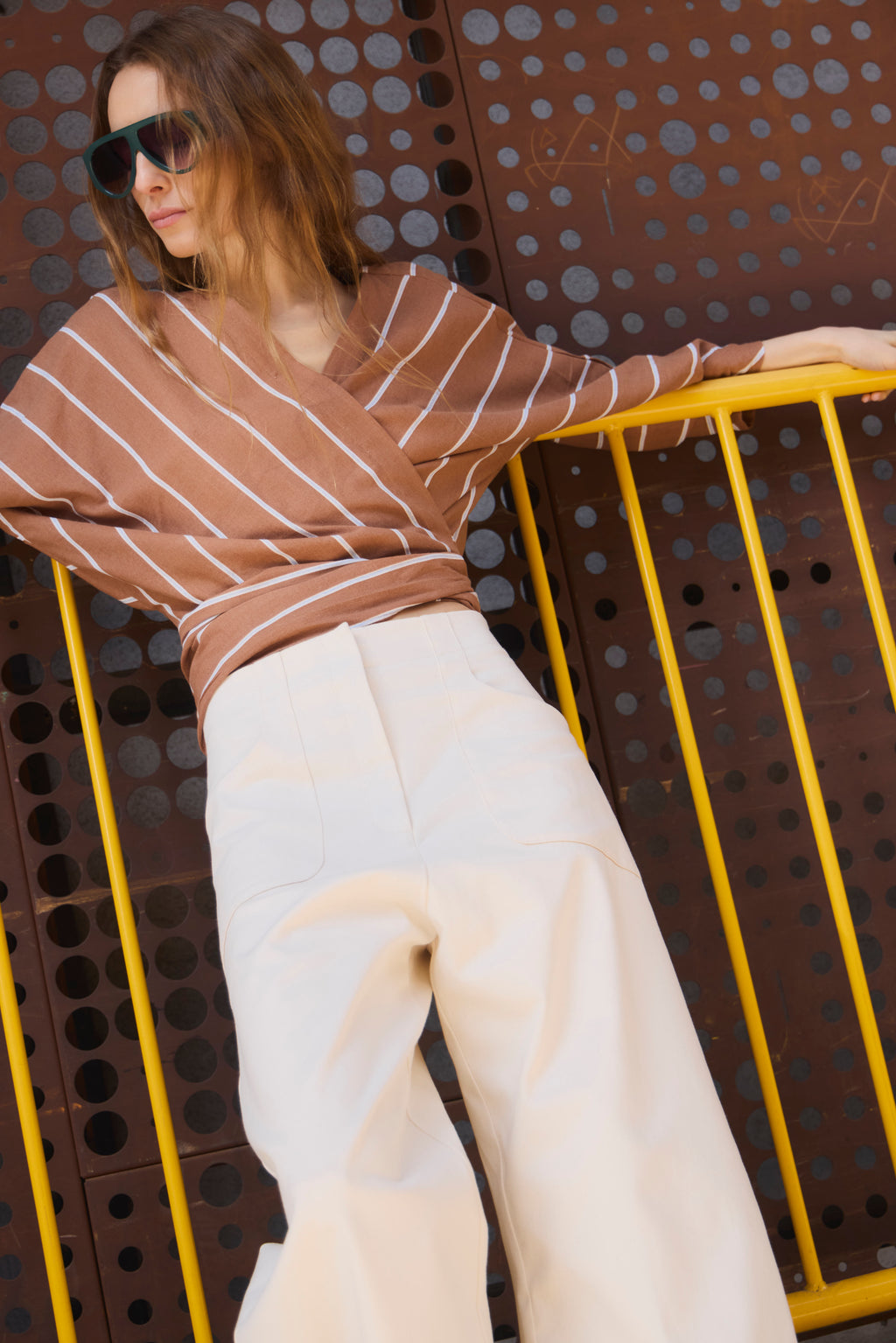 Pantalón Vienne Denim Crudo