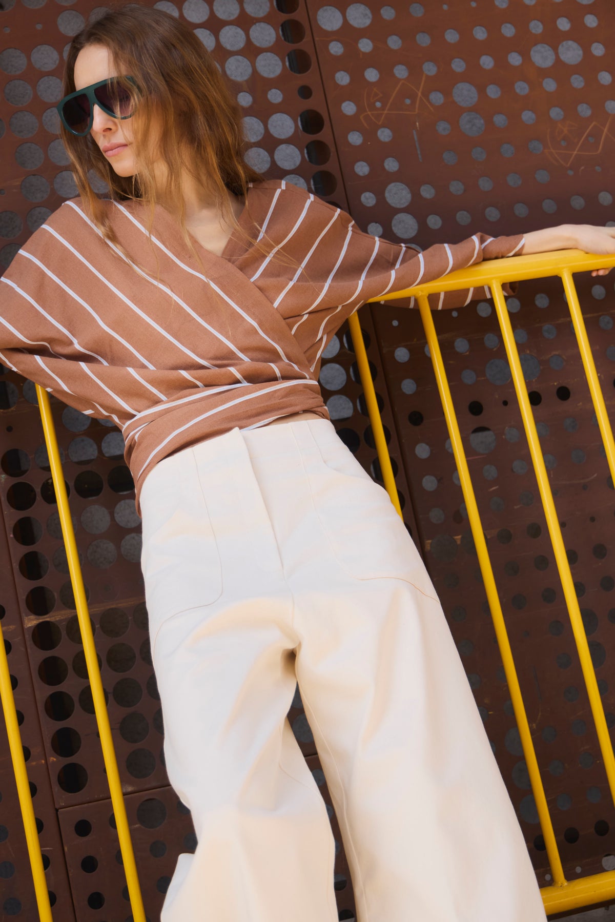 Pantalón Vienne Denim Crudo