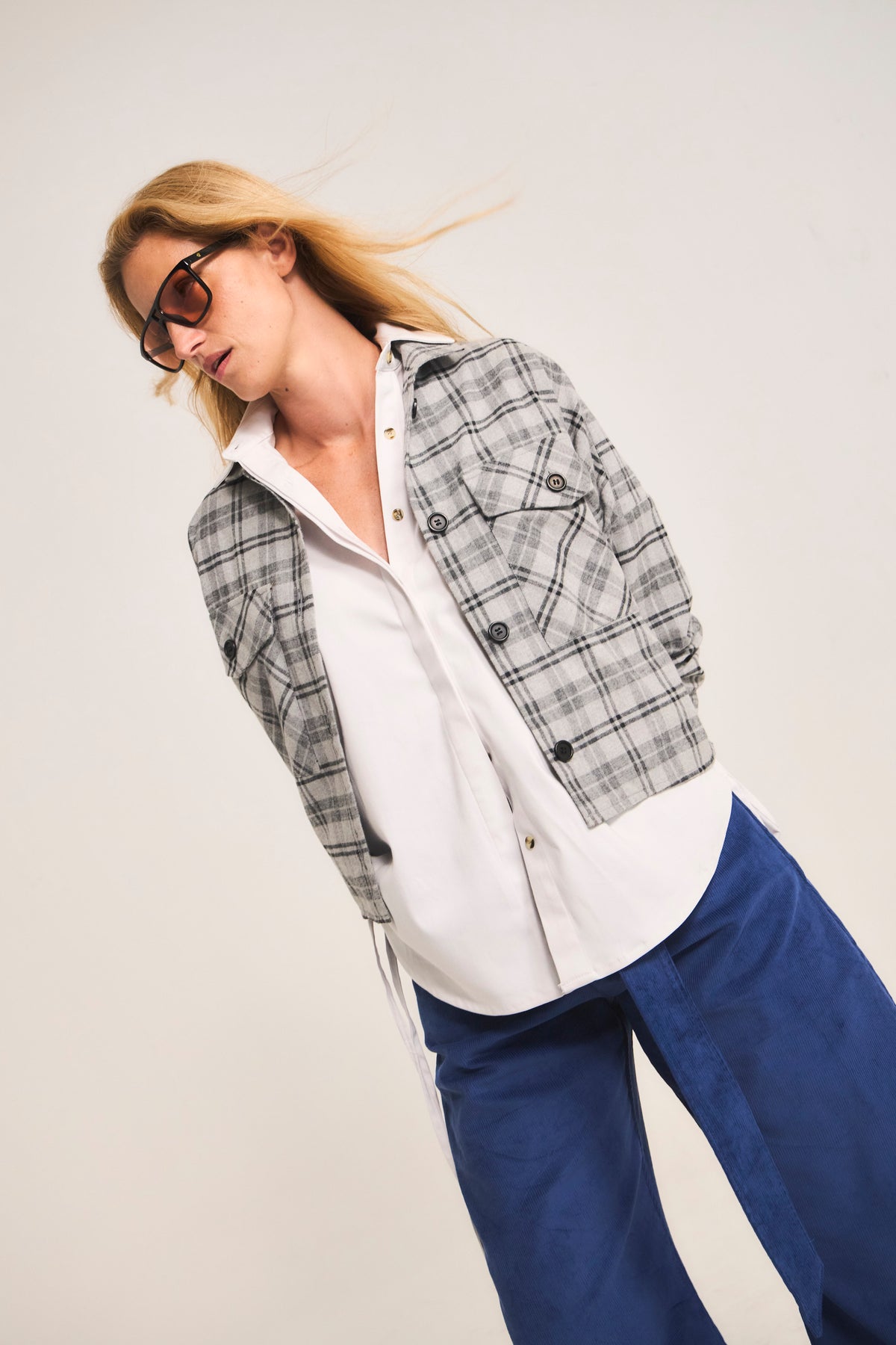 Sobrecamisa Succise 100% Algodón Escocés gris