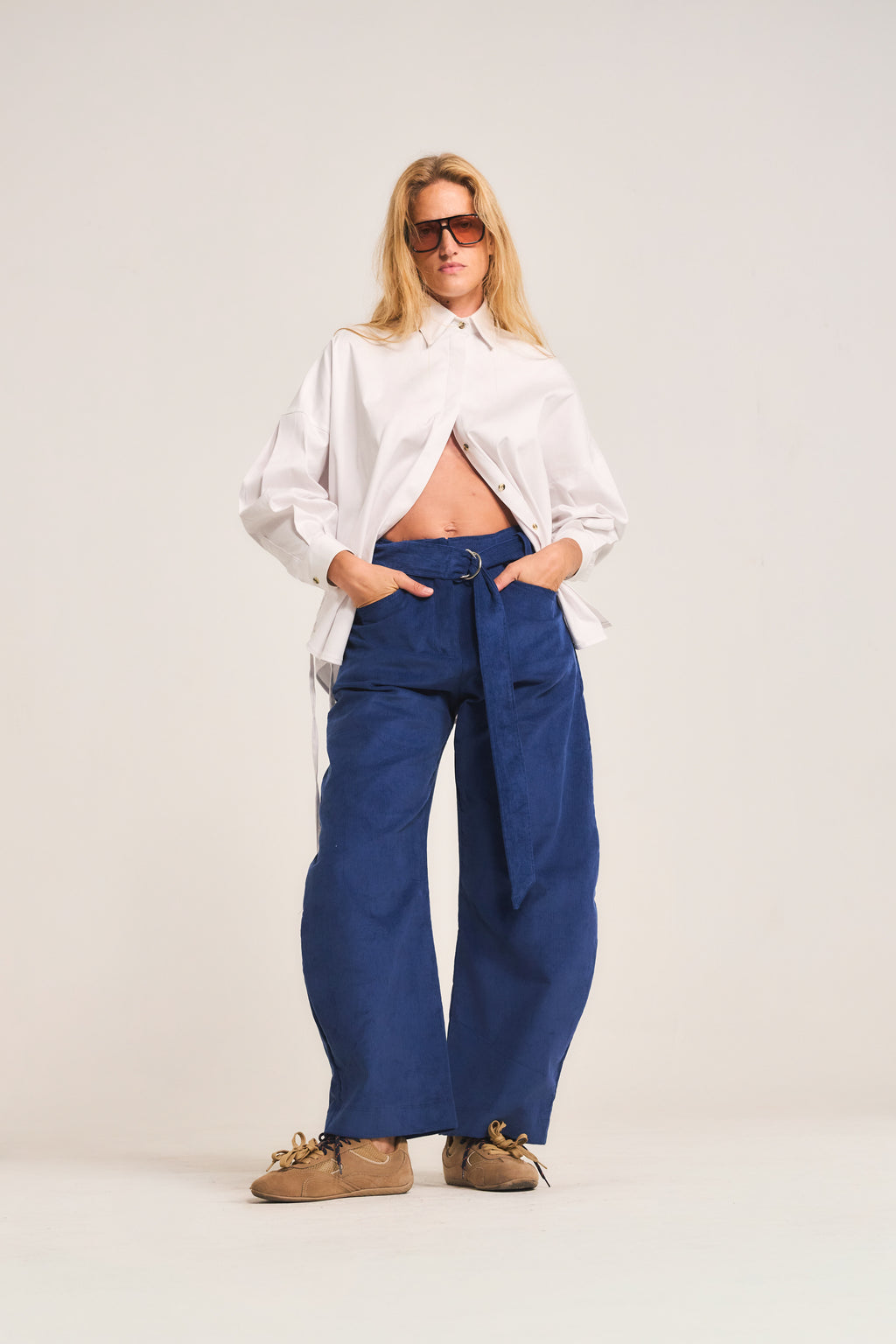 Pantalón Vivante Cotelé Azulino