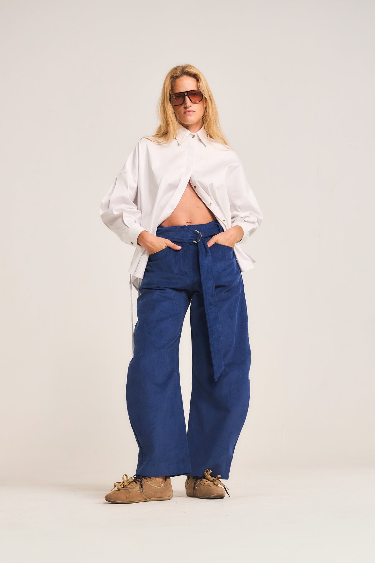 Pantalón Vivante Cotelé Azulino