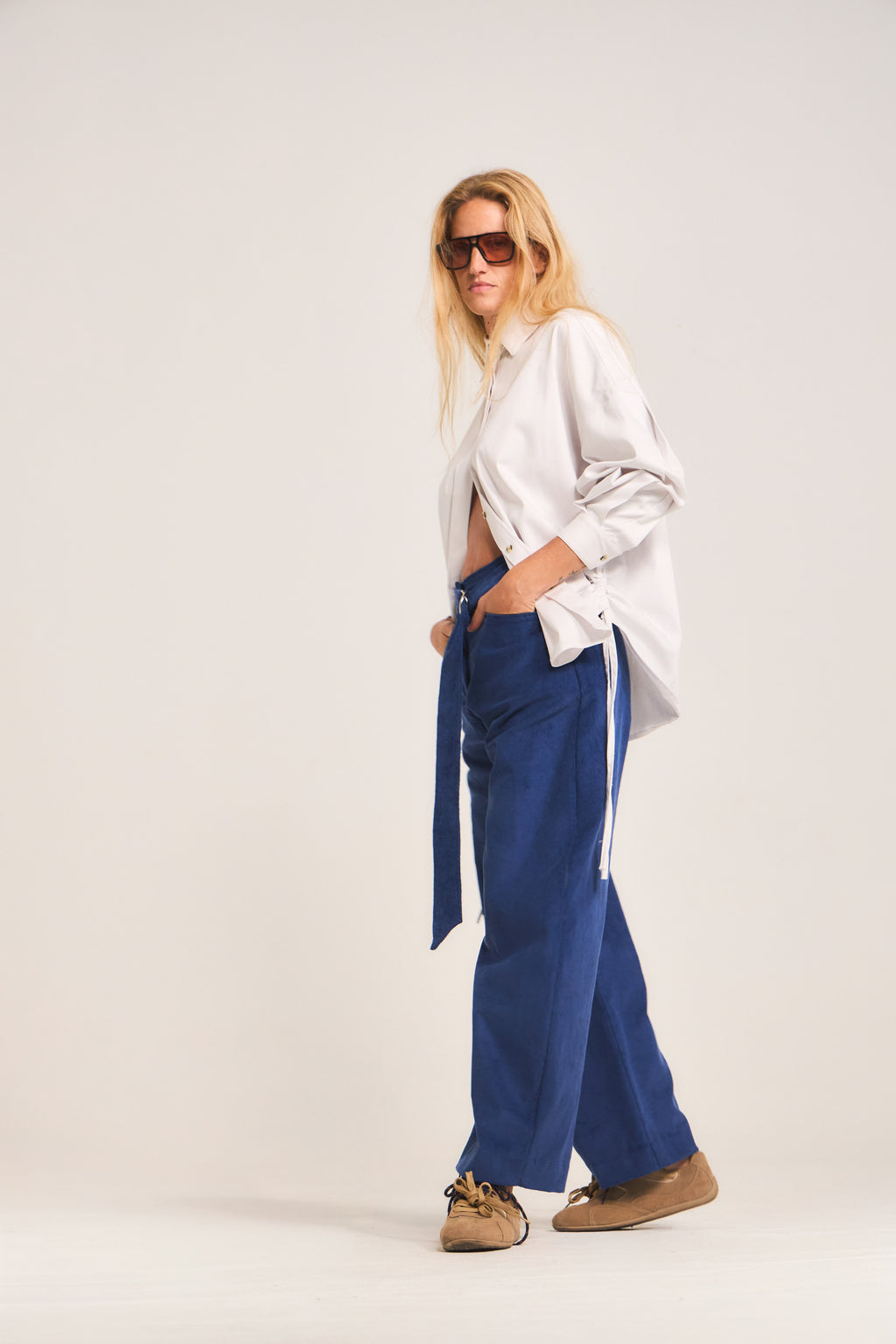 Pantalón Vivante Cotelé Azulino