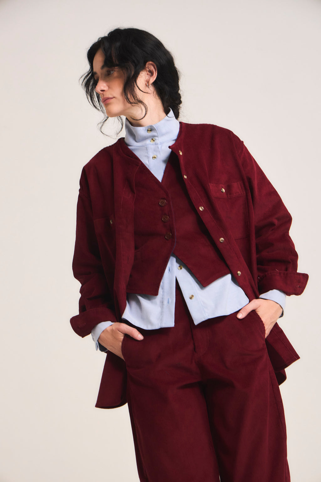 Sobrecamisa Doute Cotelé Burdeo