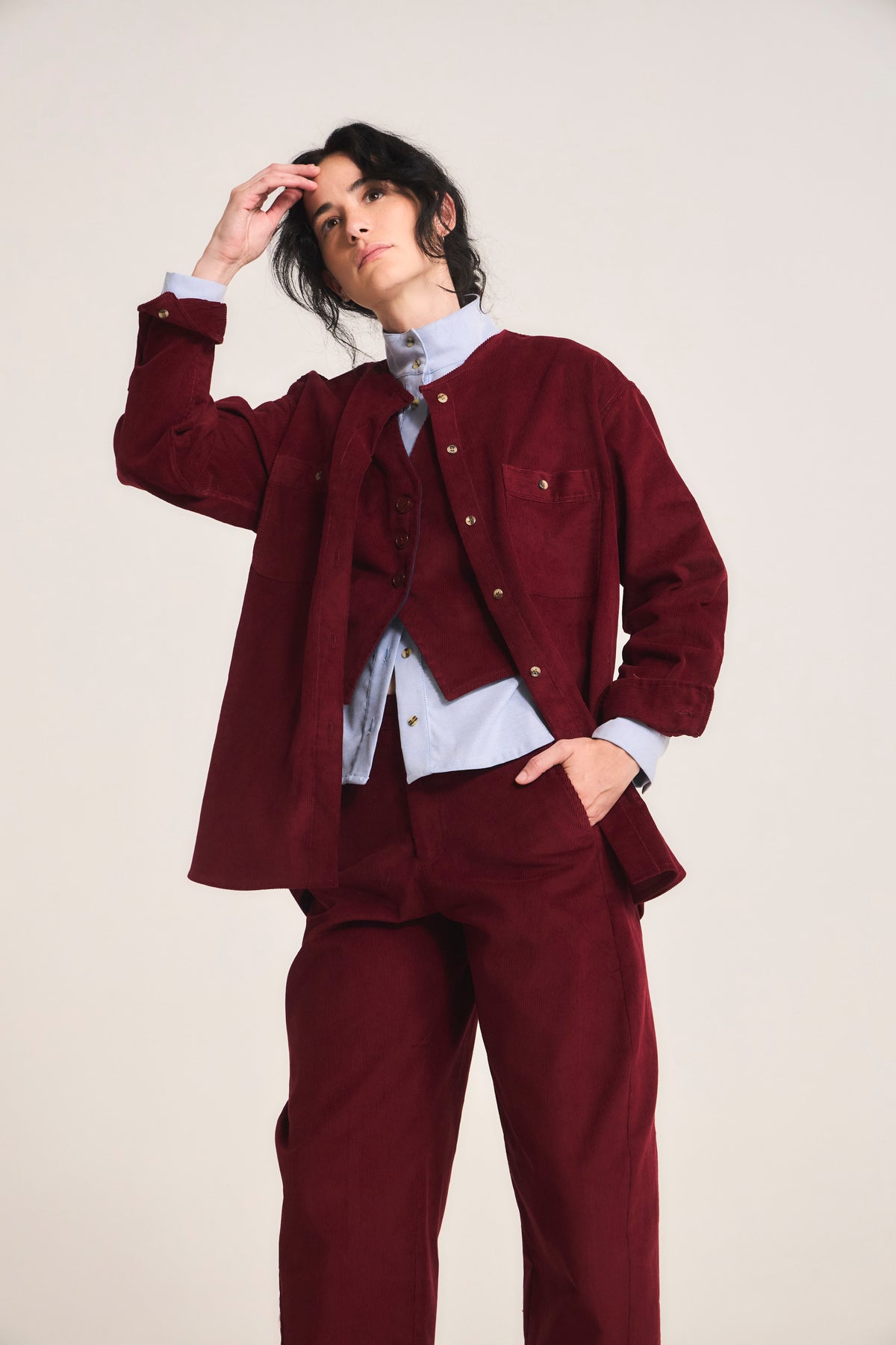 Sobrecamisa Doute Cotelé Burdeo