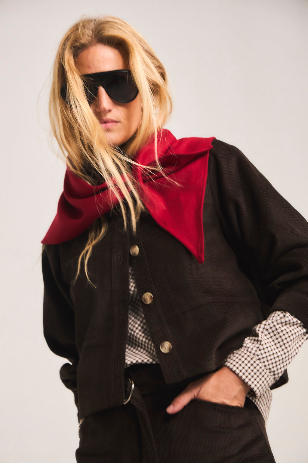 Chaqueta Porter Cotelé Café