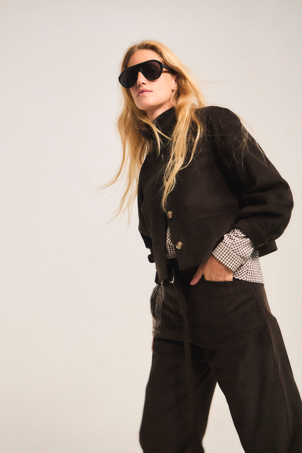 Chaqueta Porter Cotelé Café