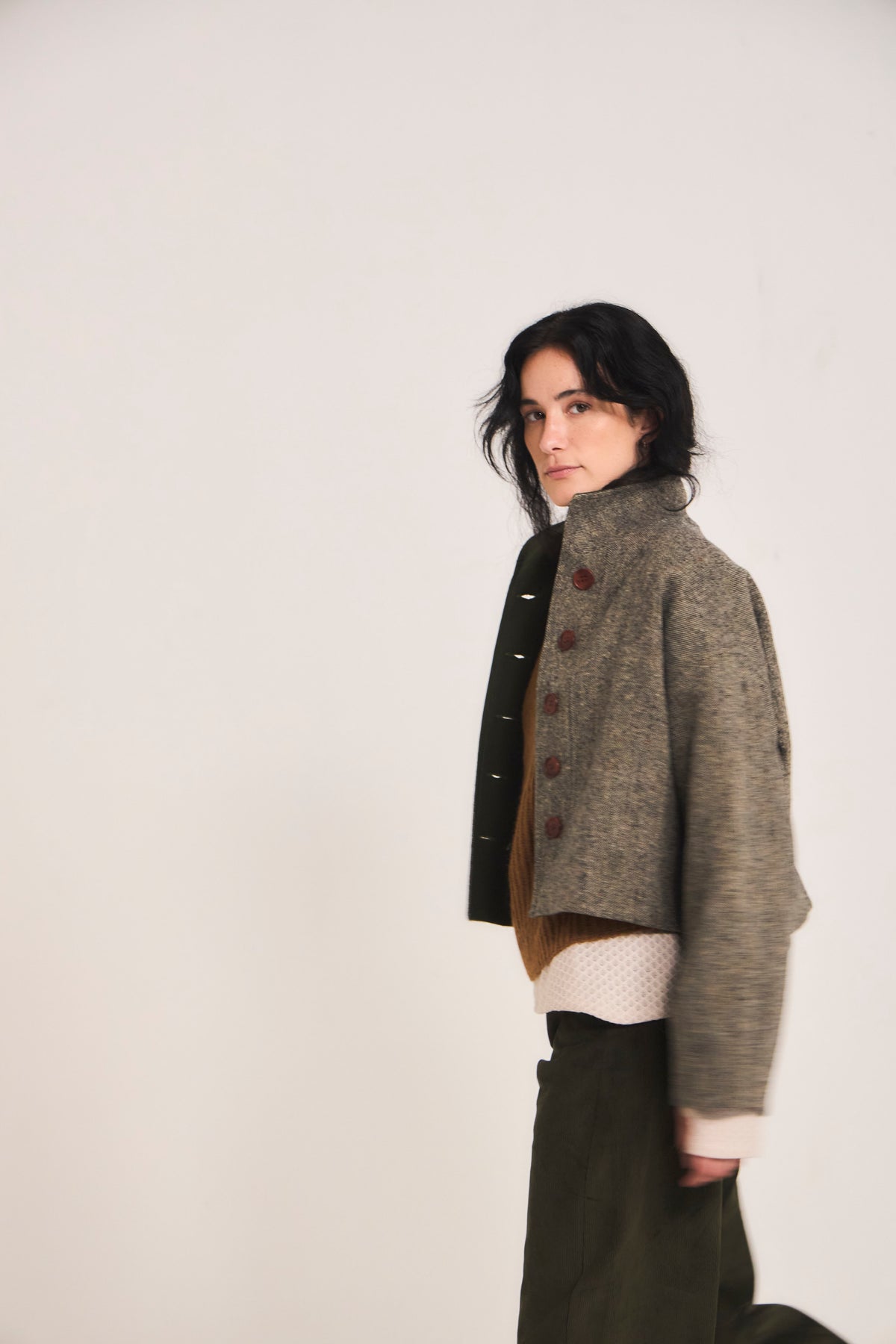 Chaqueta Prunelliere Lana Verde