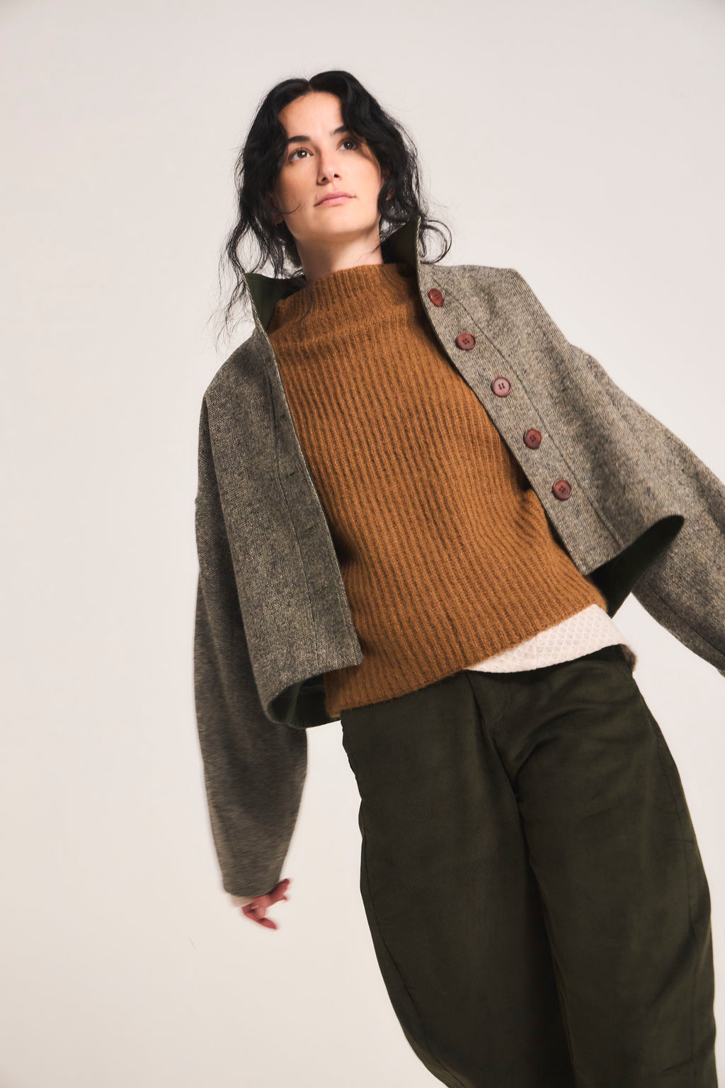 Chaqueta Prunelliere Lana Verde