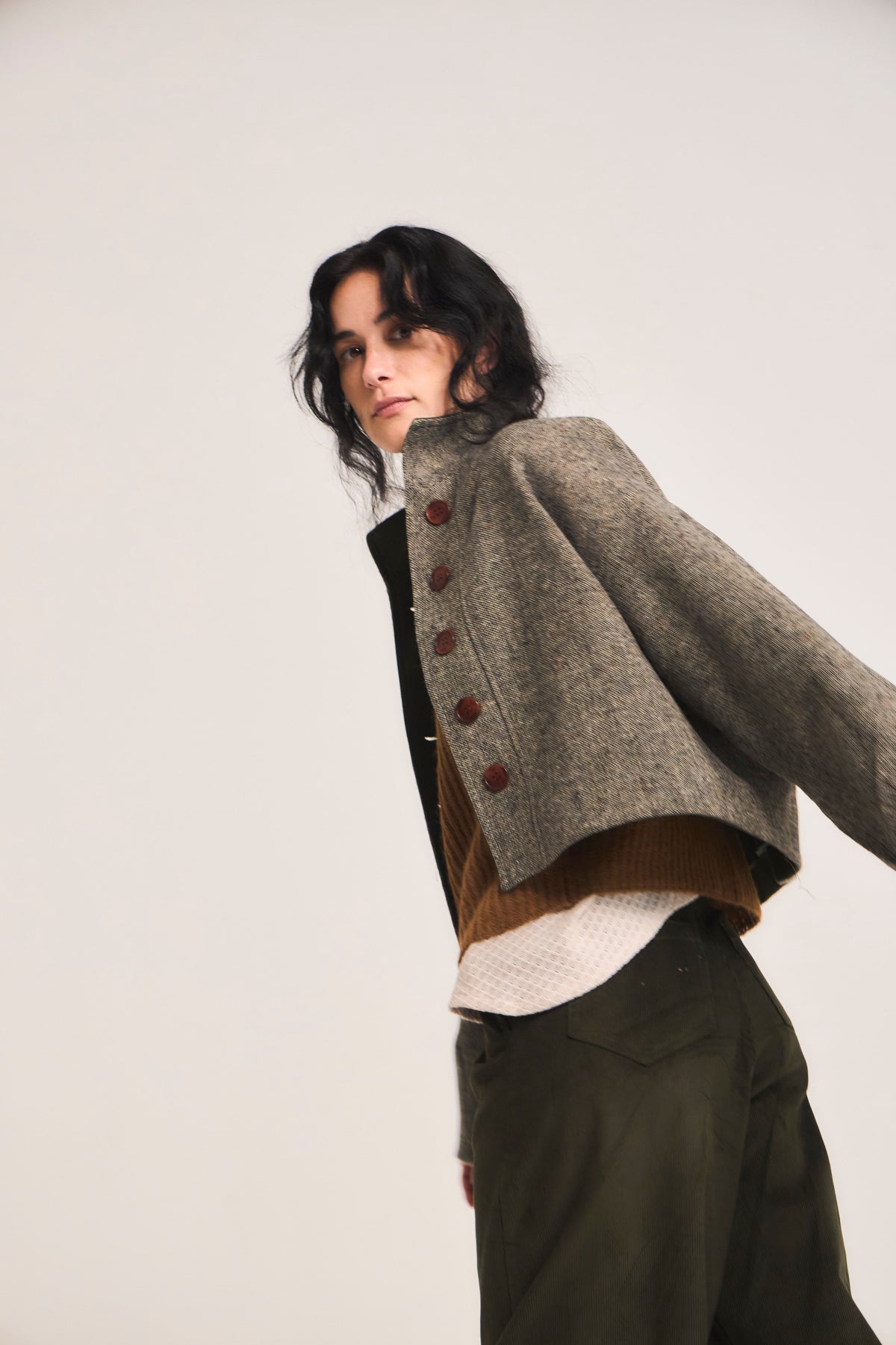 Chaqueta Prunelliere Lana Verde