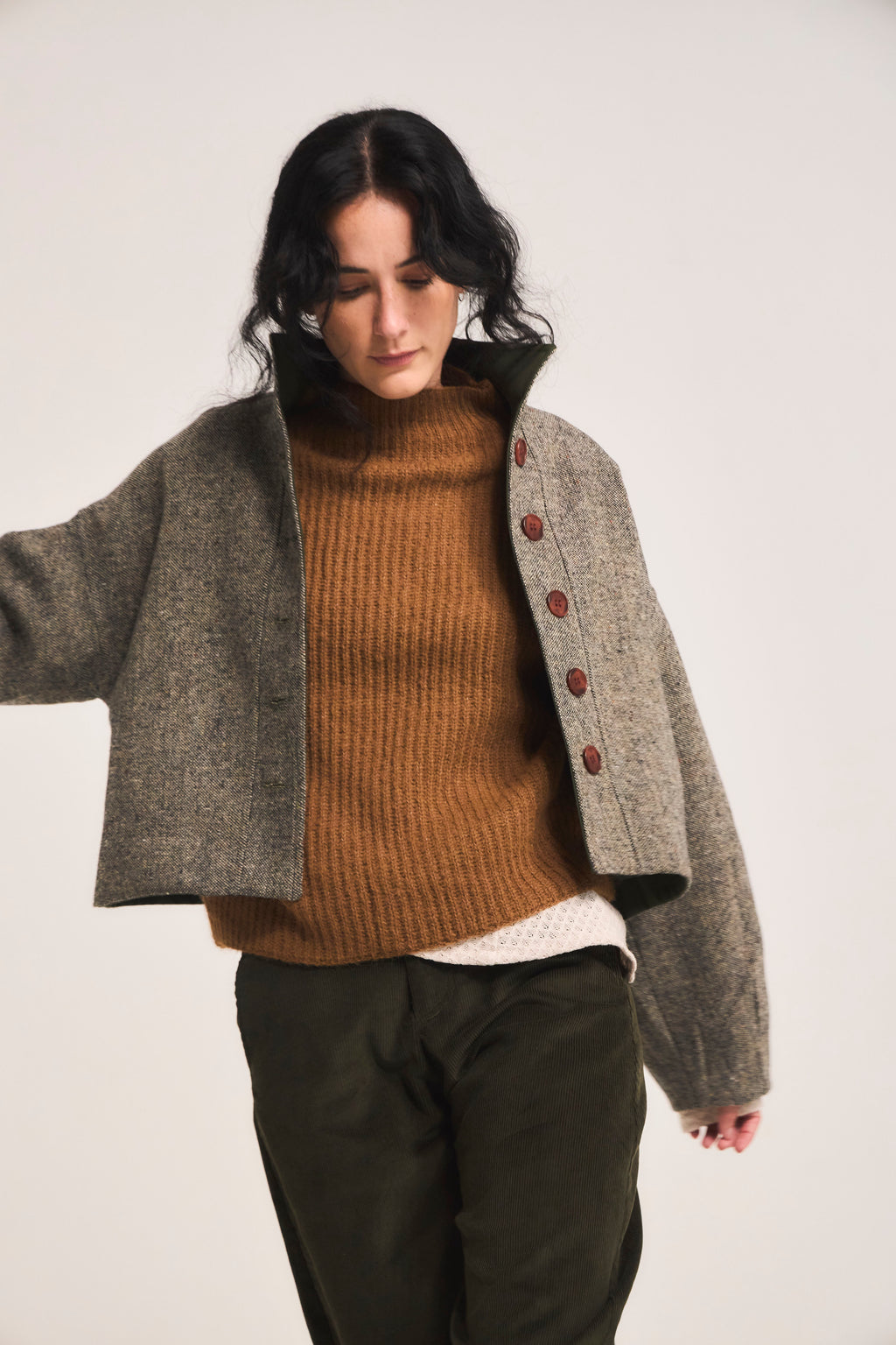 Chaqueta Prunelliere Lana Verde