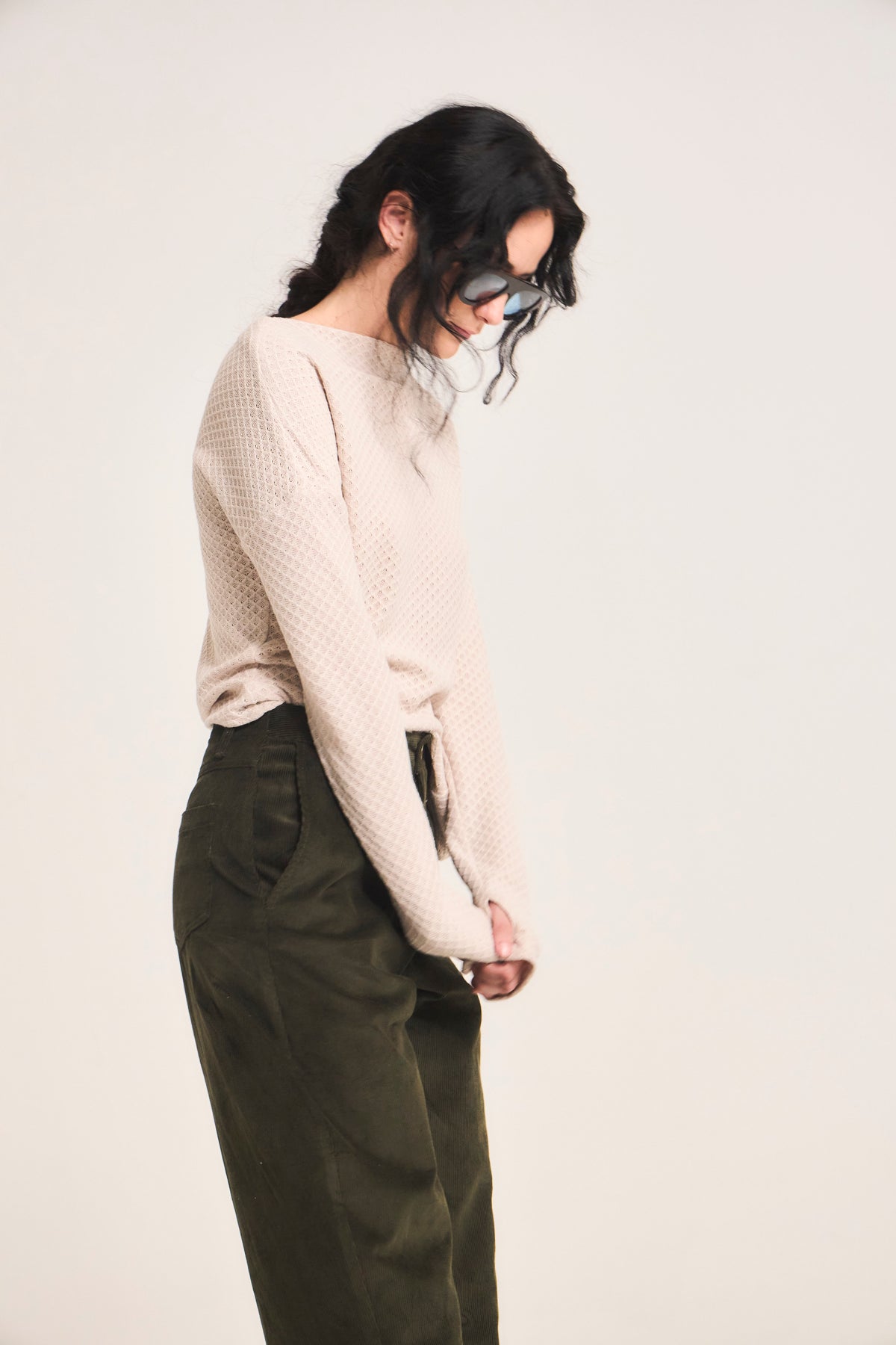 Pantalón Tordre Cotelé Verde