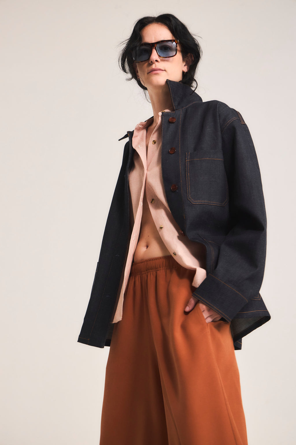 Chaqueta Casbah Denim Azul Marino