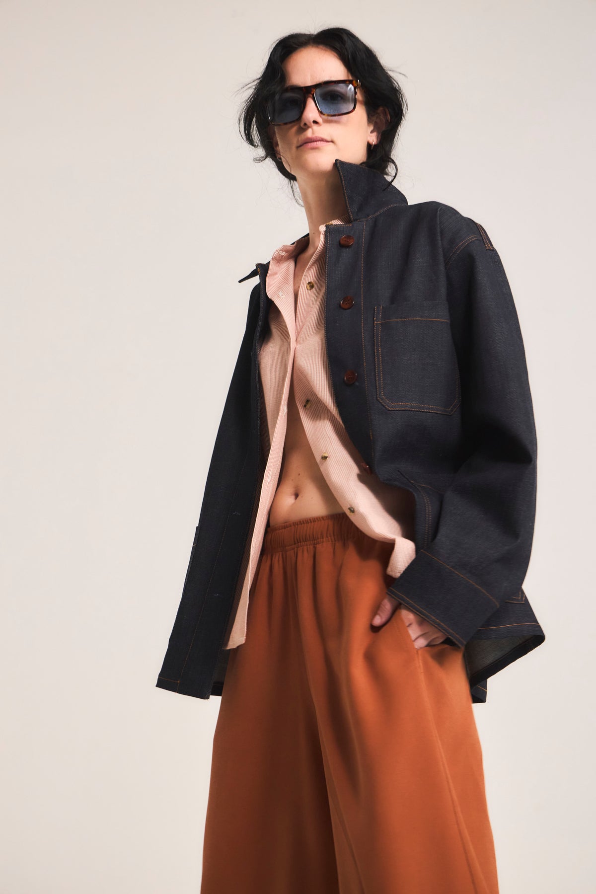 Chaqueta Casbah Denim Azul Marino