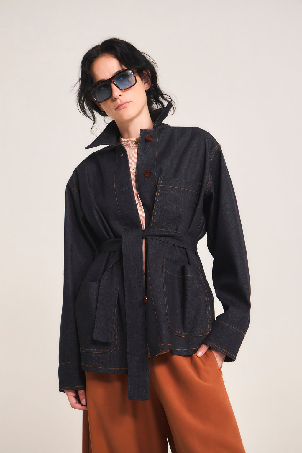 Chaqueta Casbah Denim Azul Marino