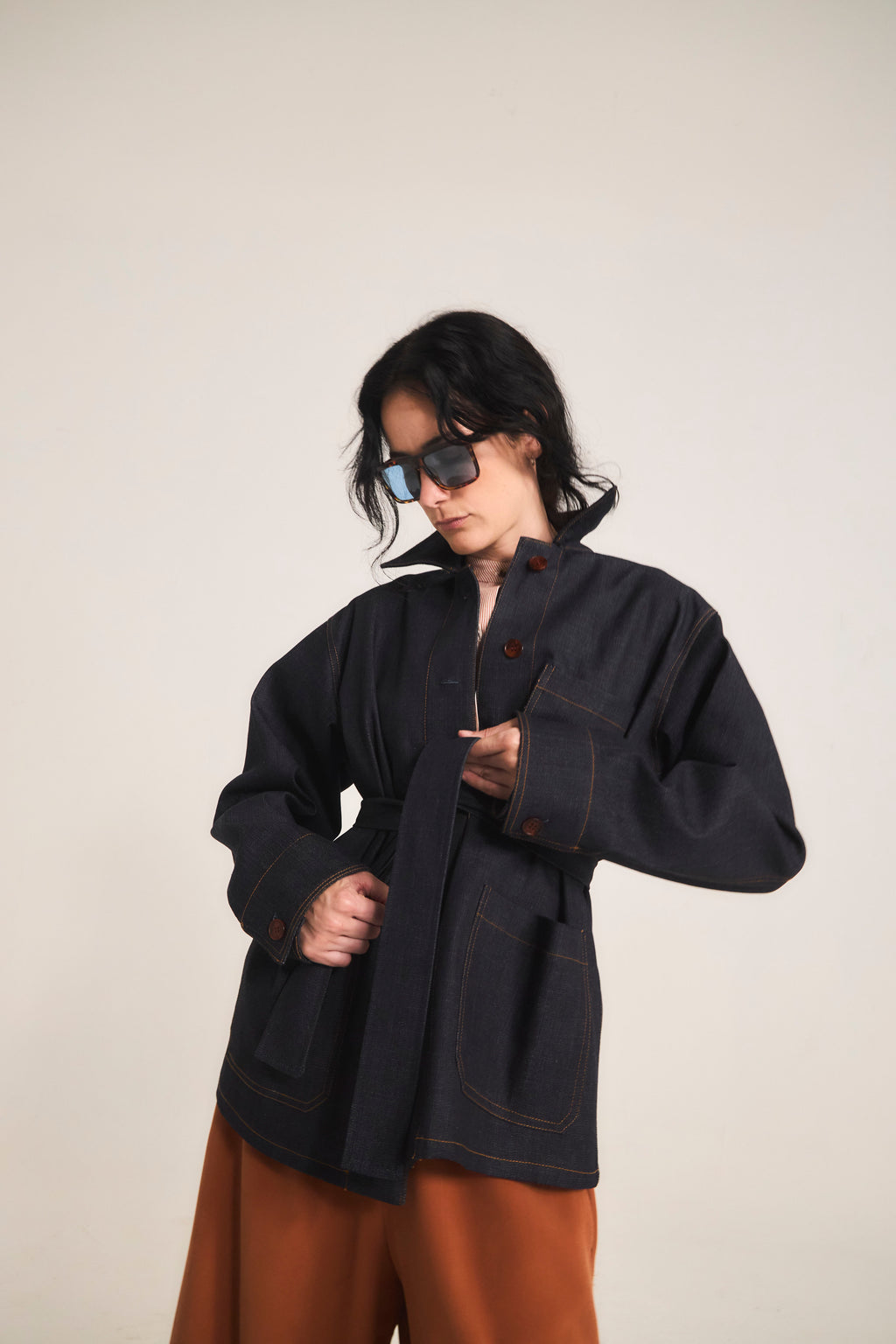 Chaqueta Casbah Denim Azul Marino